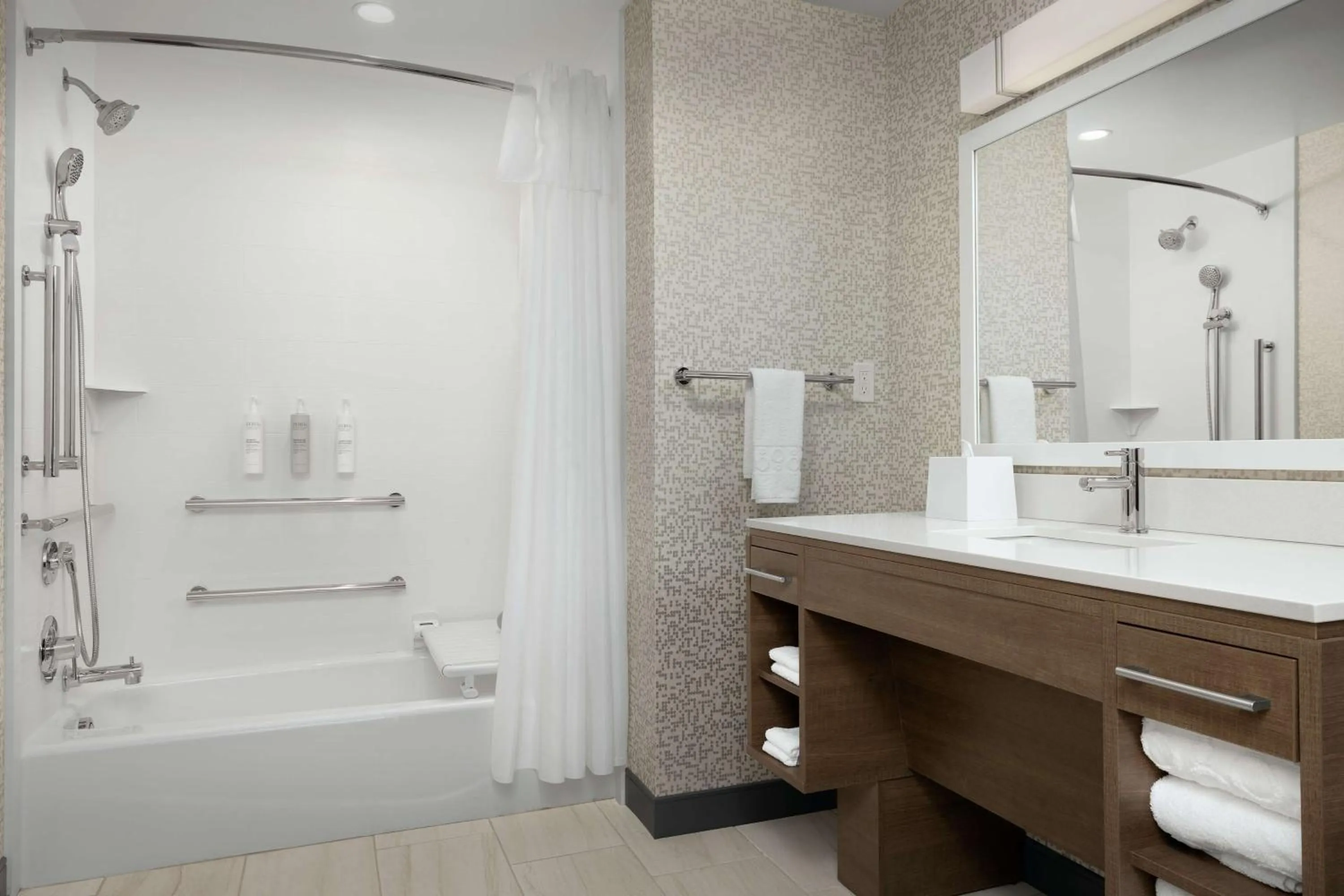 Bathroom in Home2 Suites By Hilton Durham University Medical Center