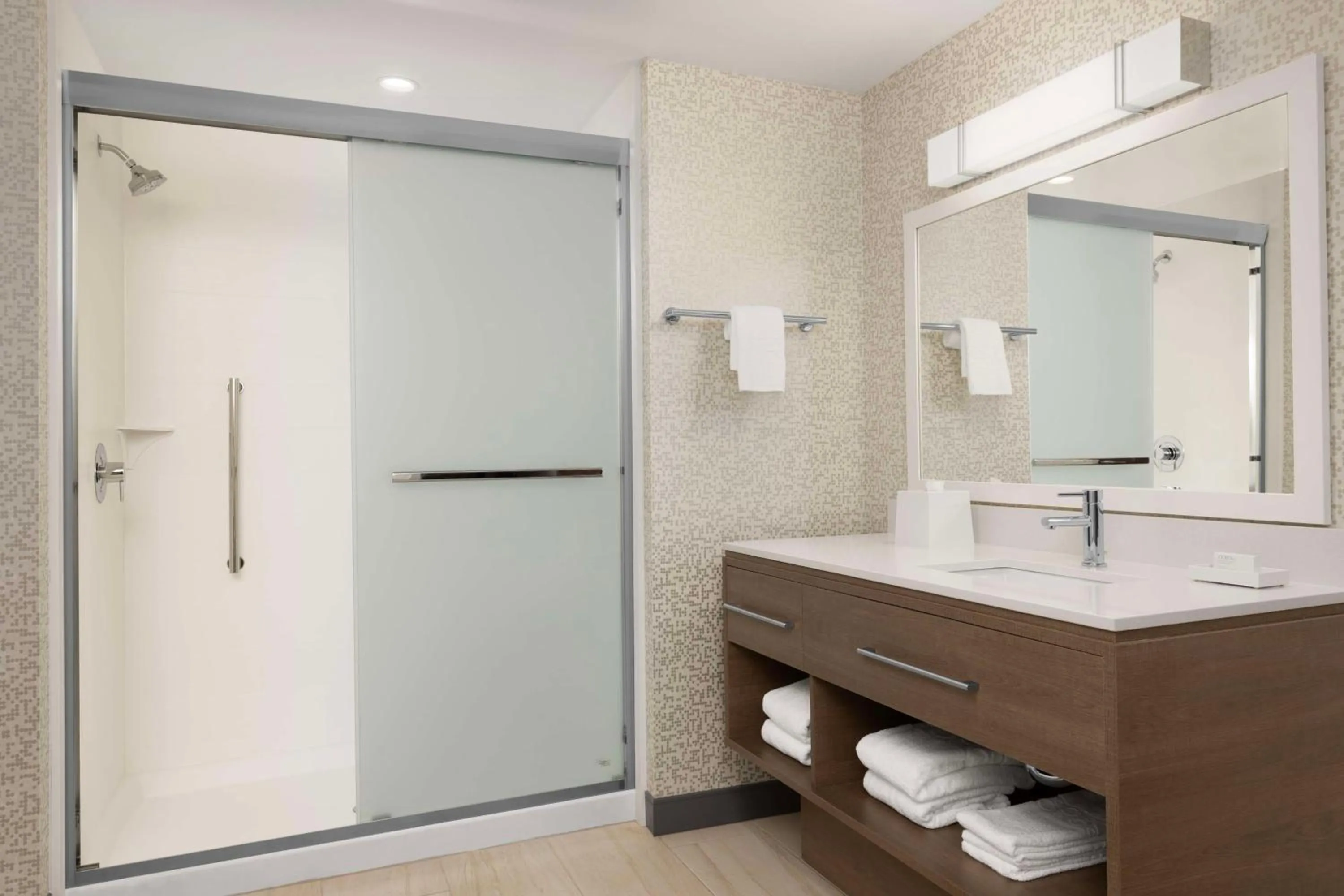 Bathroom in Home2 Suites By Hilton Durham University Medical Center
