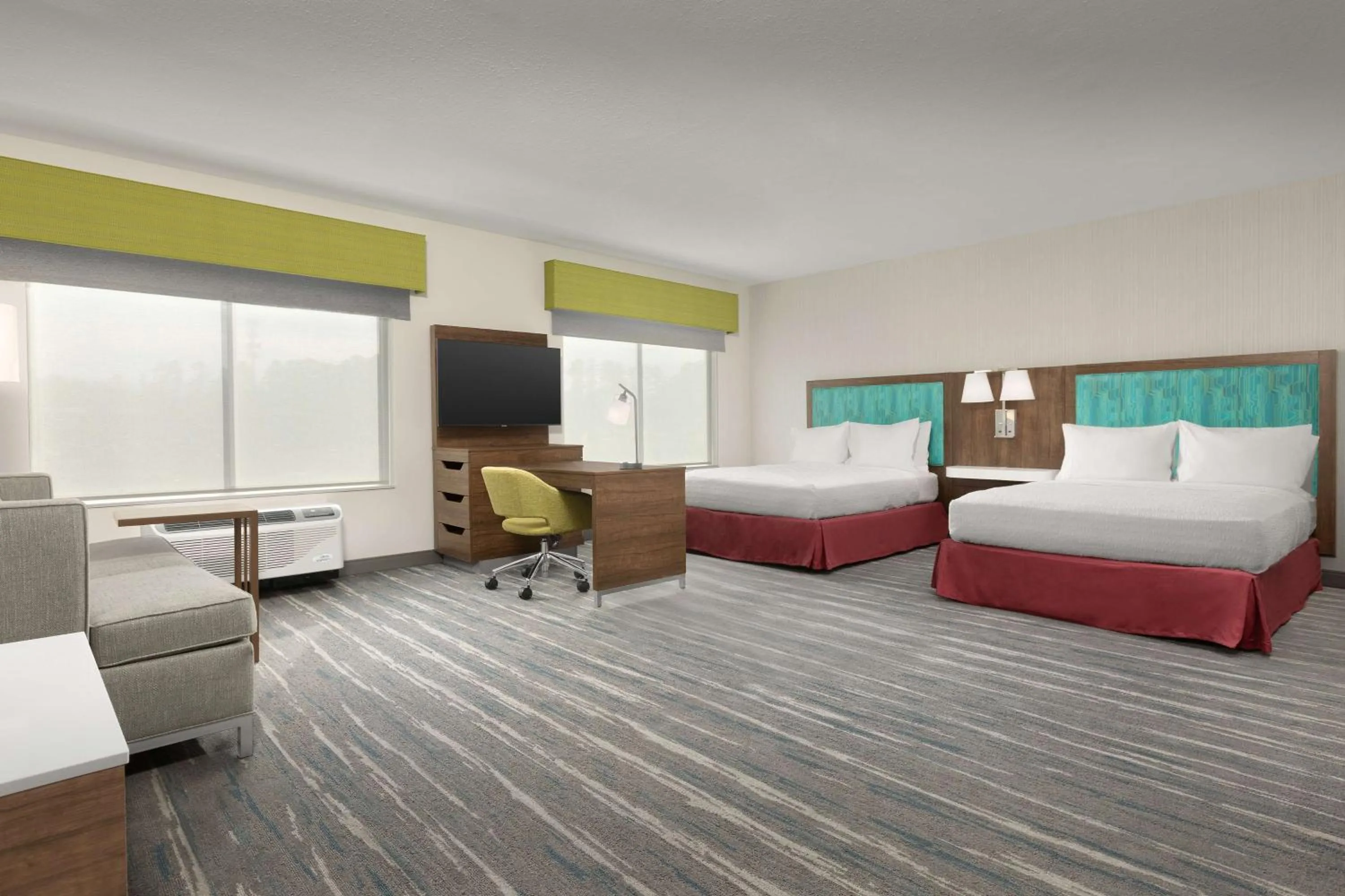 Bedroom, Bed in Hampton Inn & Suites Durham University Medical Center