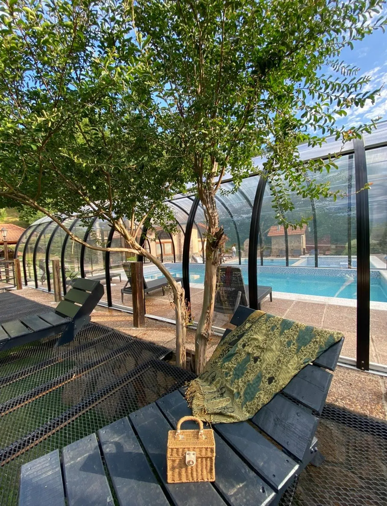 Swimming pool in Cabañas Aufenthalt