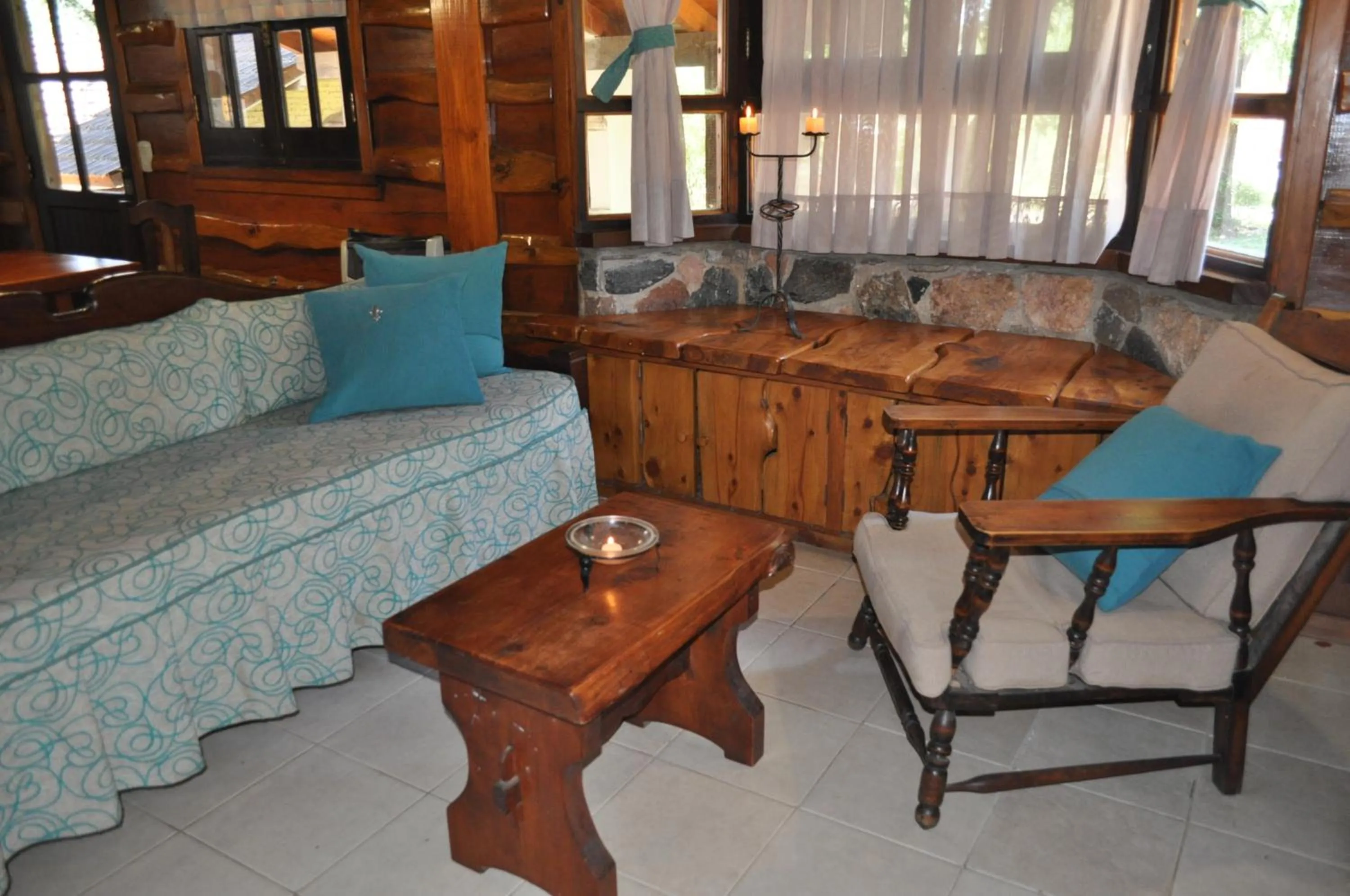 Living room in Cabañas Aufenthalt