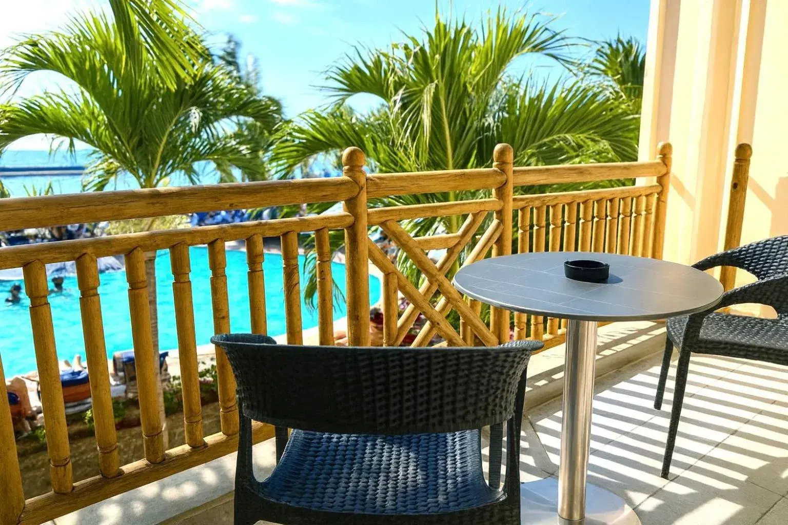 Pool view in Pearle Beach Resort & Spa Pool view in Pearle Beach Resort & Spa