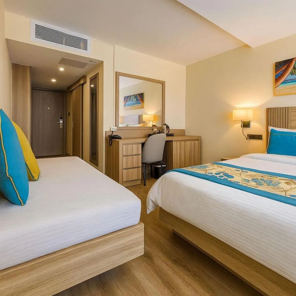 Bedroom, Bed in Pearle Beach Resort & Spa
