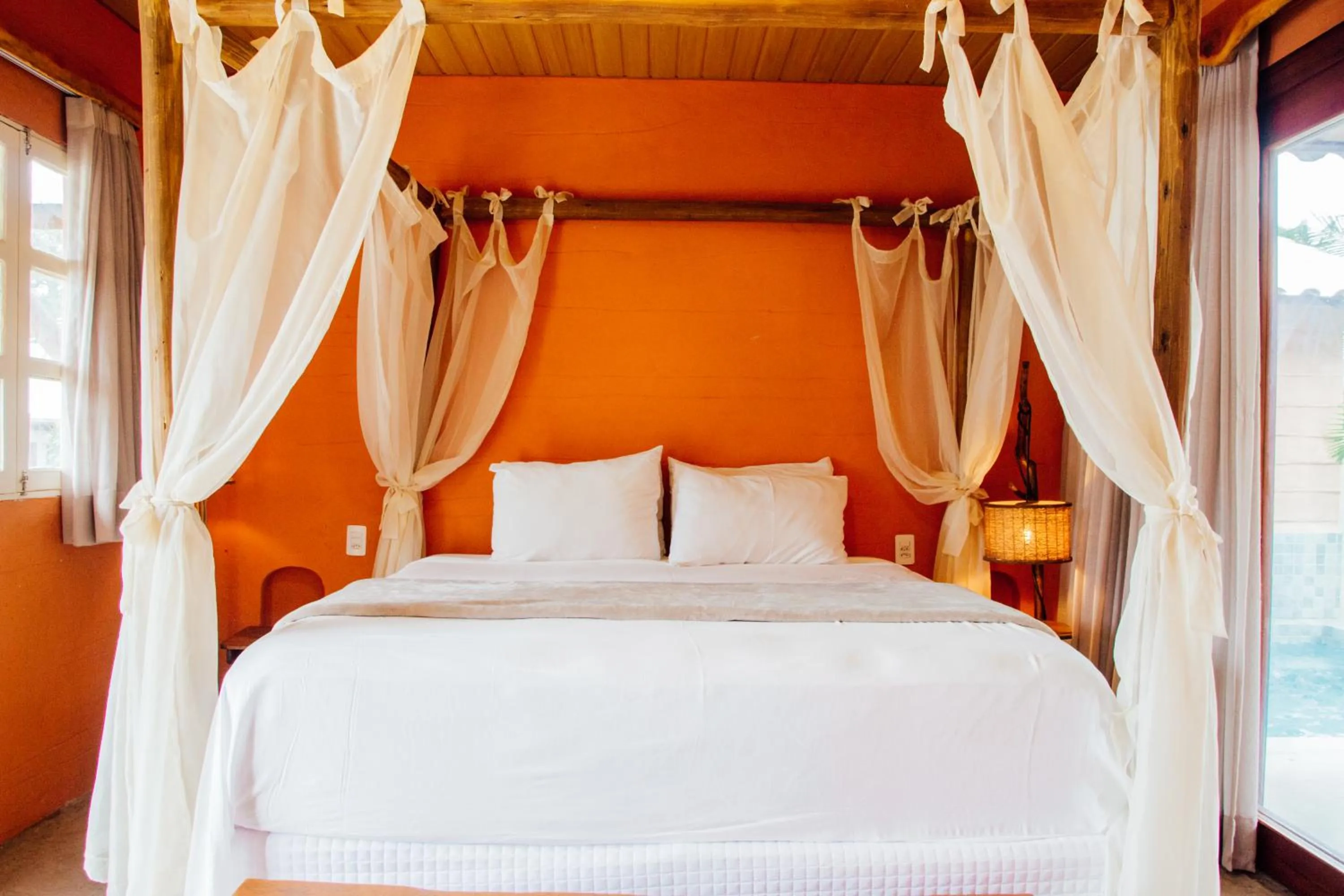 Bed in Pousada Vilagoa