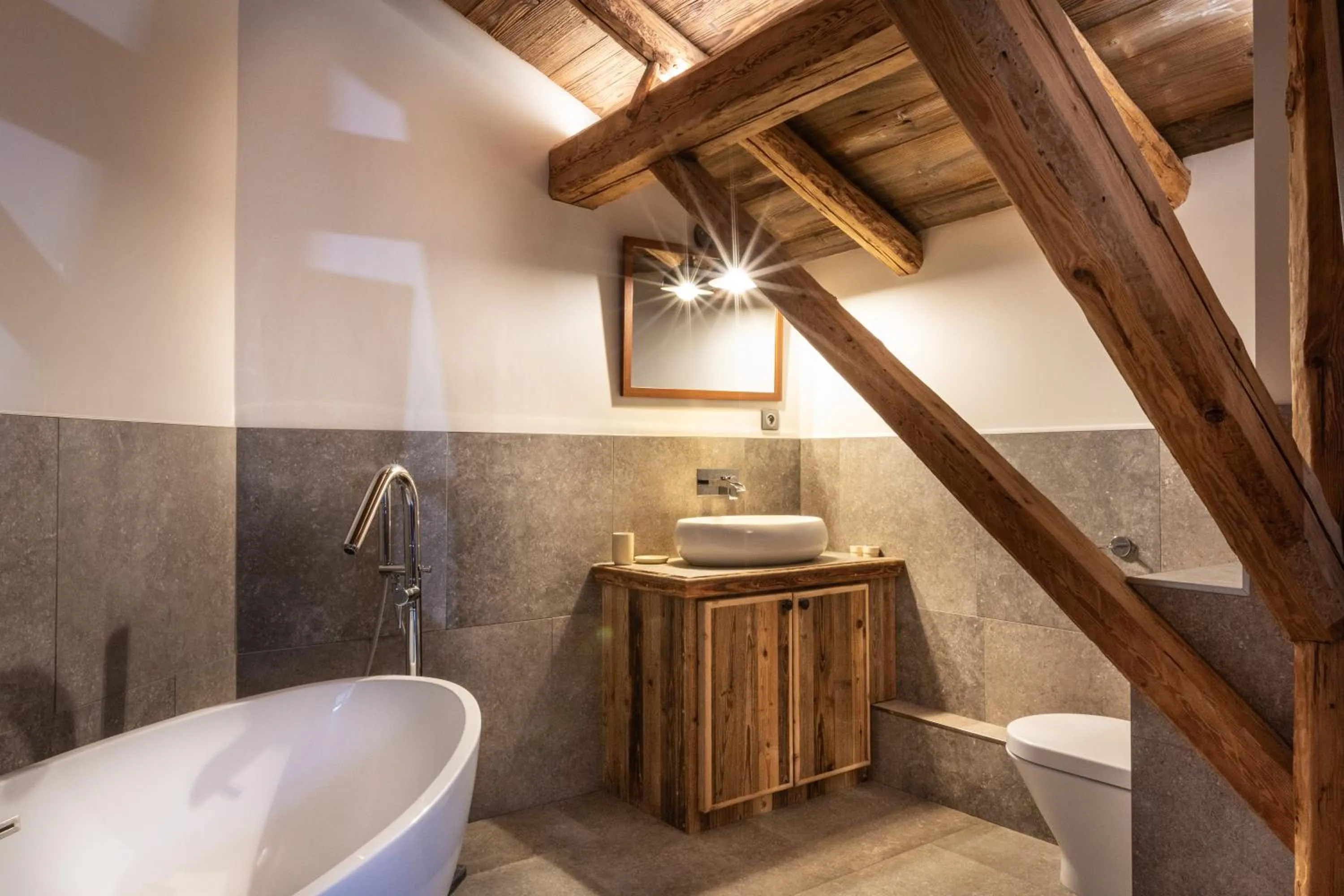 Bathroom in Wanderful Life MontBlanc refuge haut de gamme