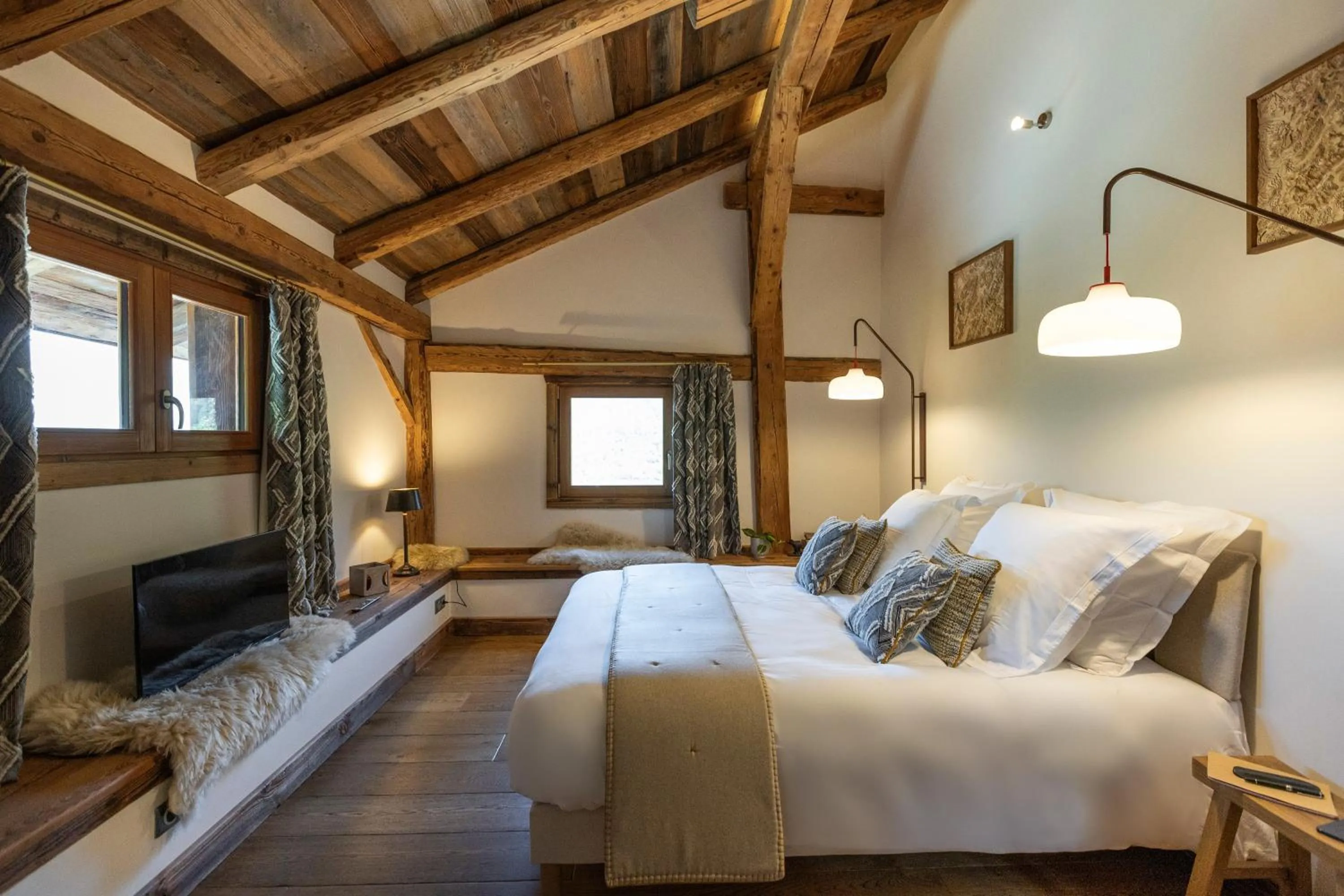 Photo of the whole room, Bed in Wanderful Life MontBlanc refuge haut de gamme