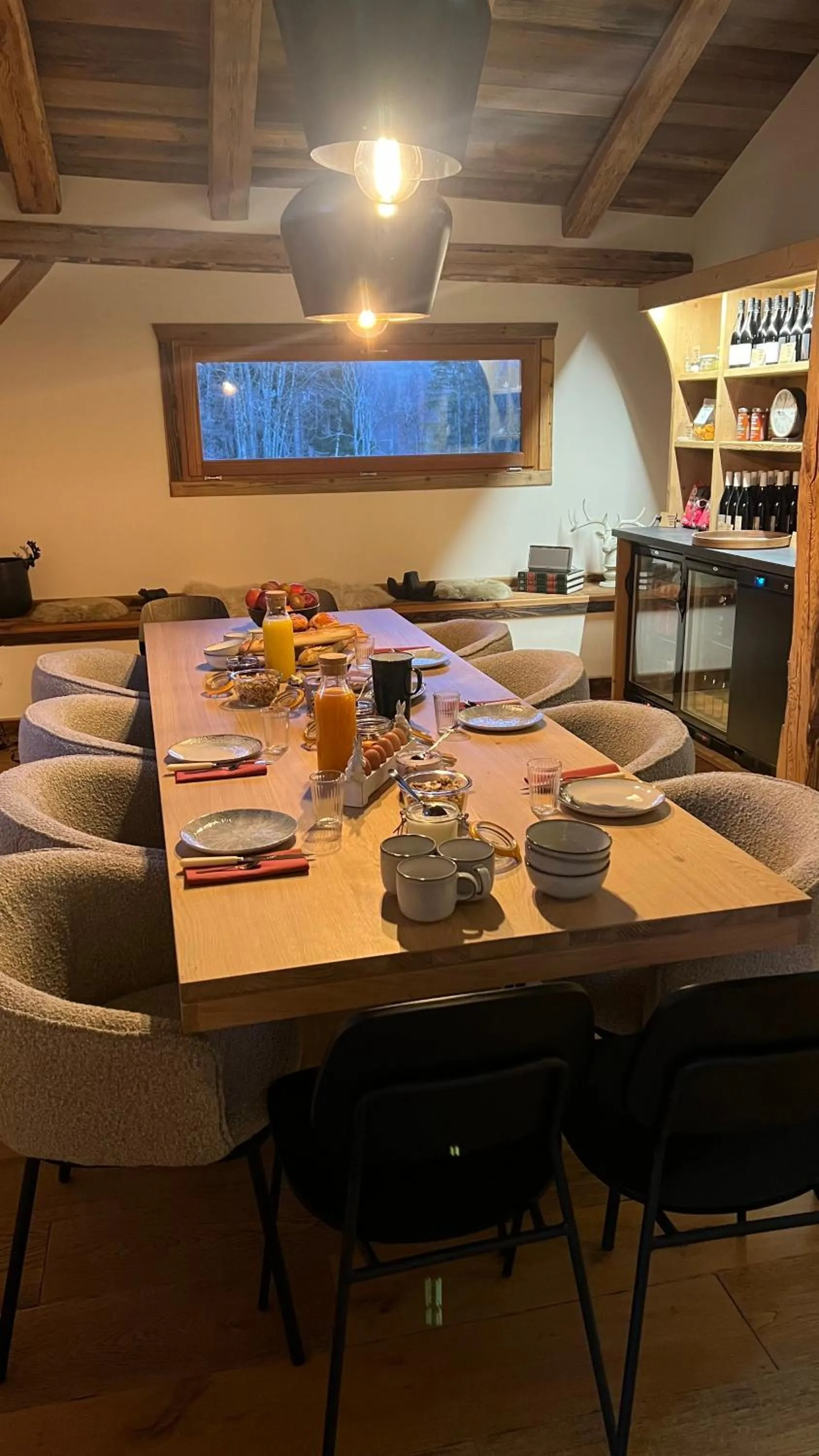 Breakfast in Wanderful Life MontBlanc refuge haut de gamme