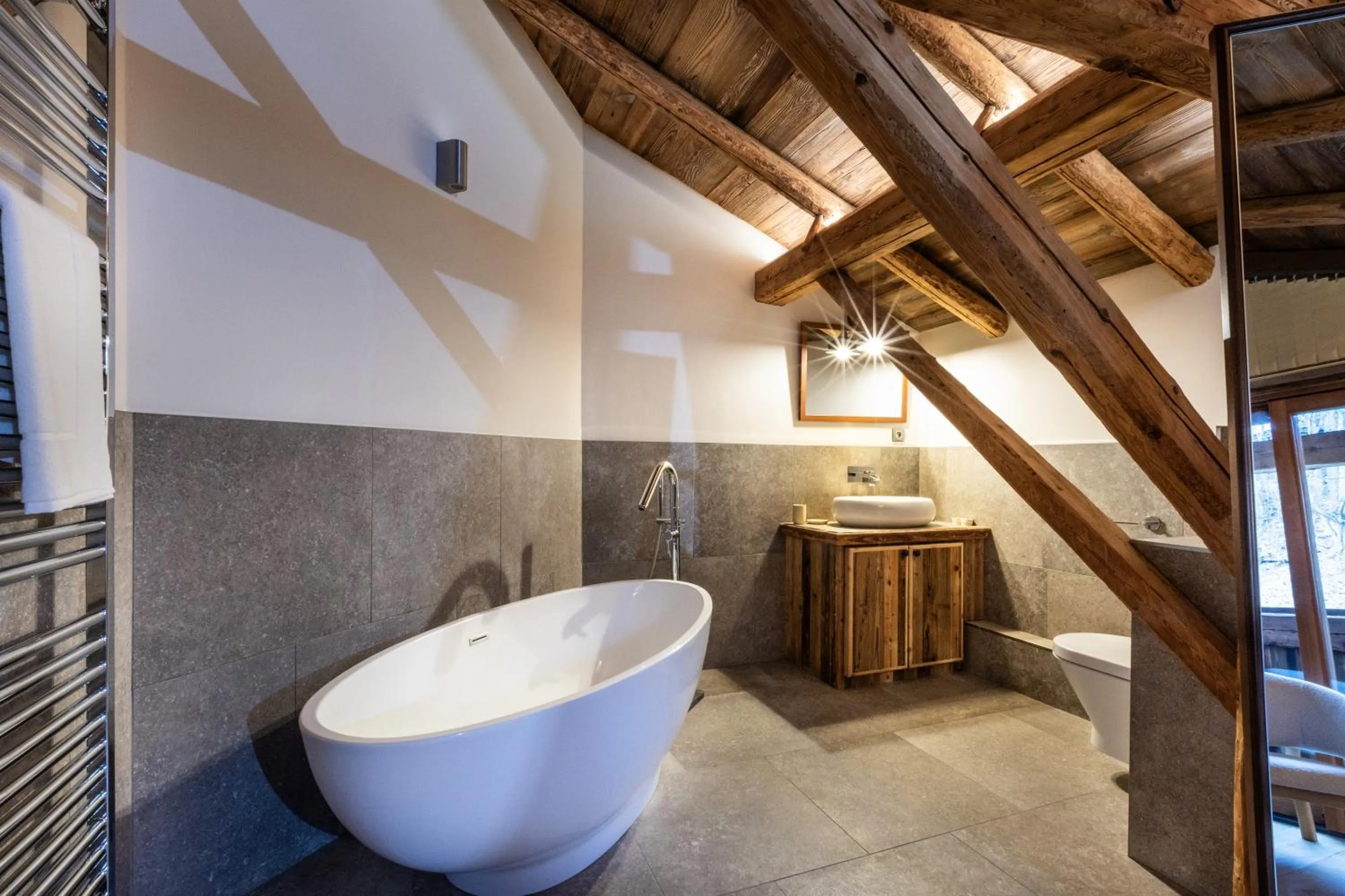 Bathroom in Wanderful Life MontBlanc refuge haut de gamme