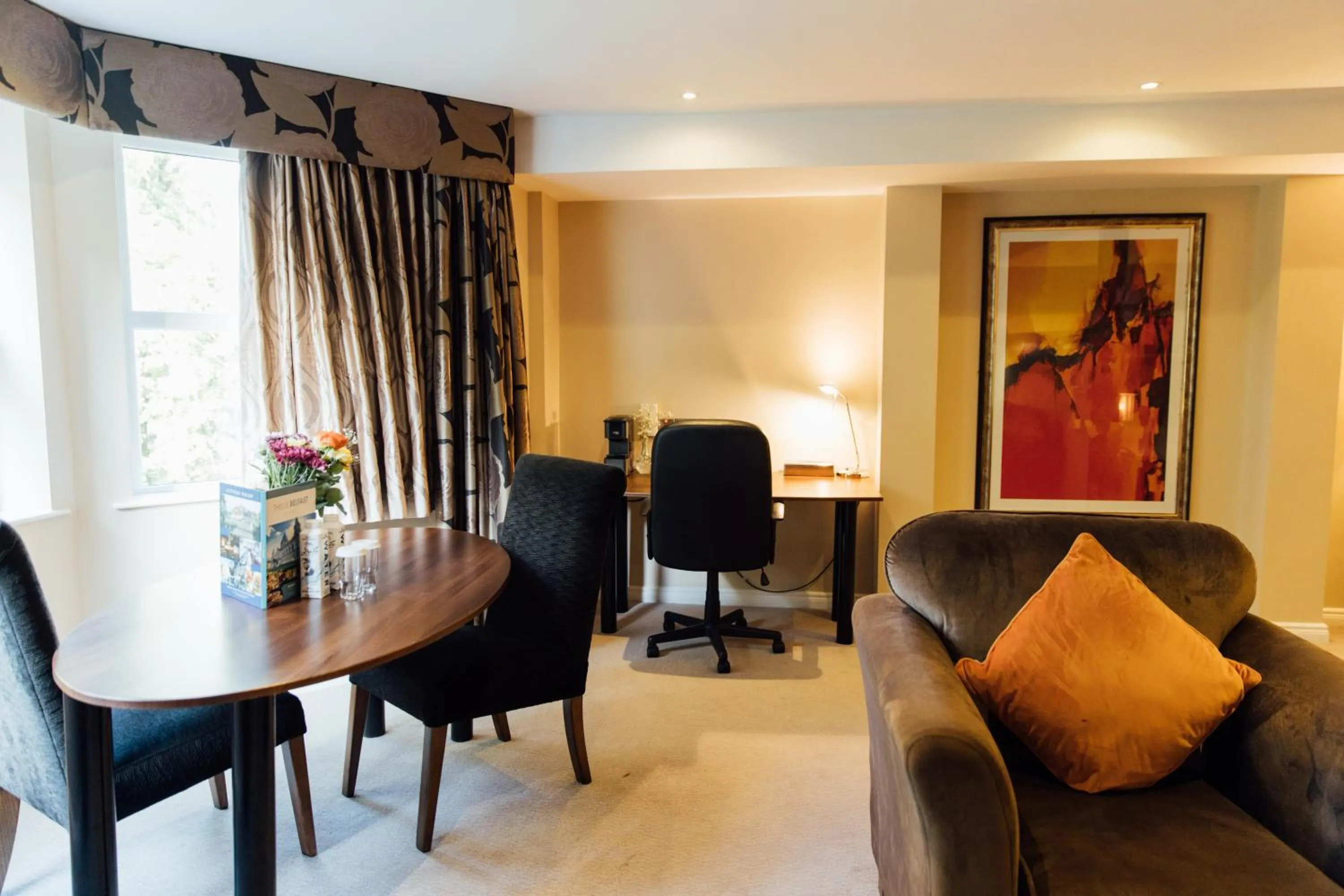 Seating area in The Malone Hotel