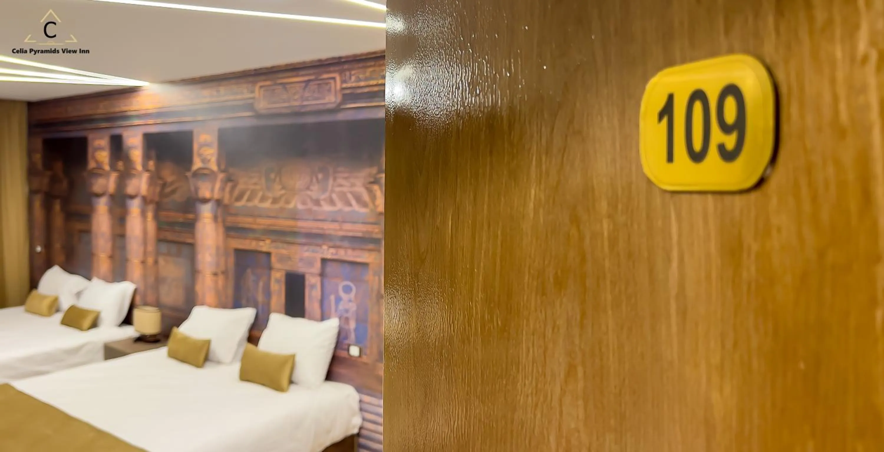 Bedroom in Celia Pyramids View inn