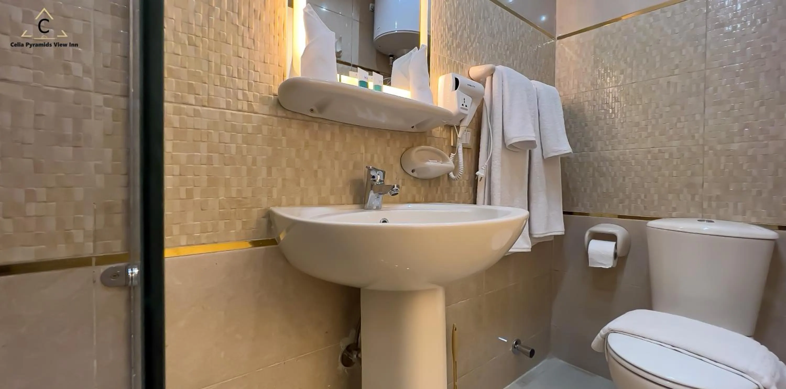 Shower in Celia Pyramids View inn