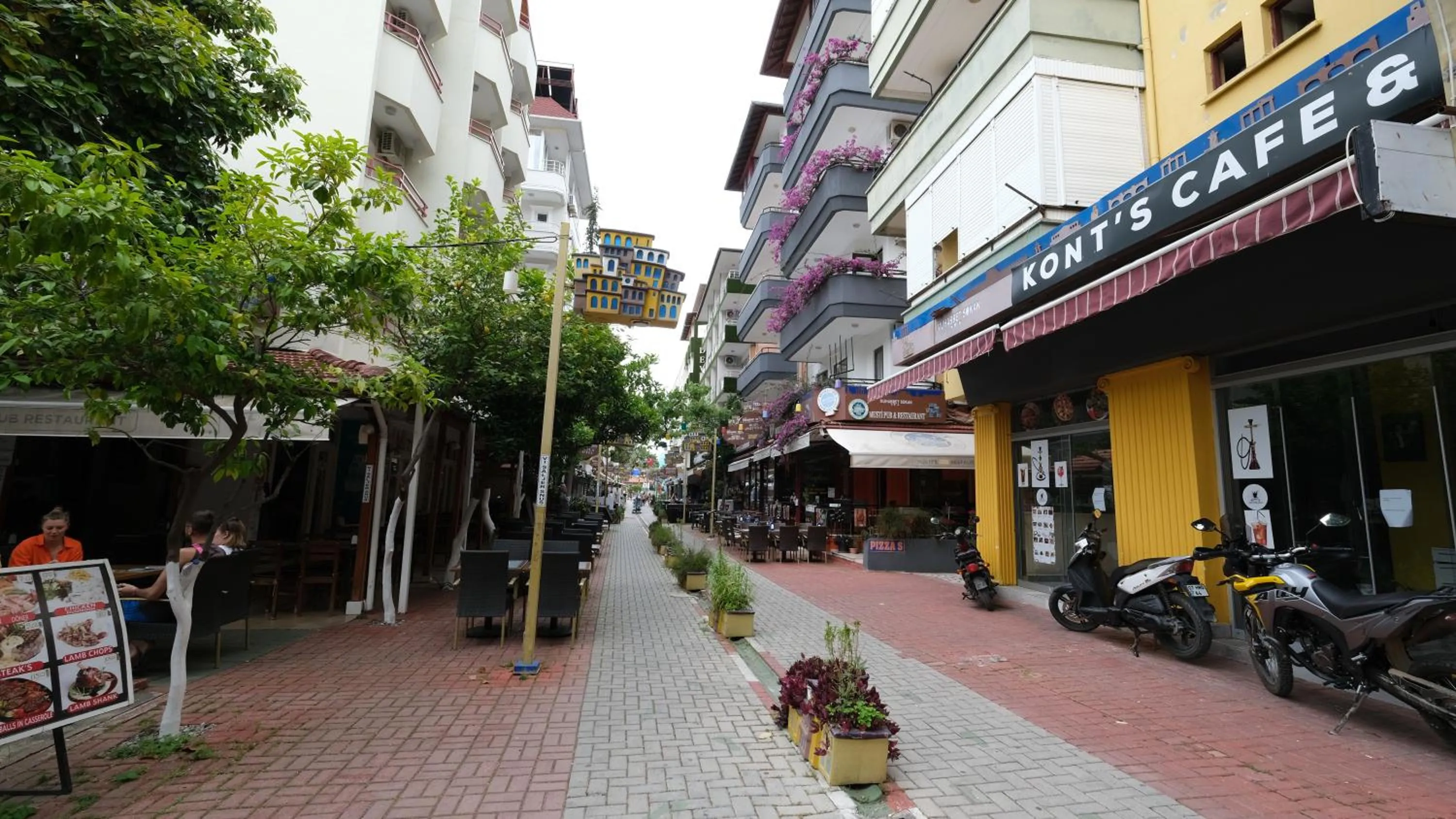 Quiet street view in Agora Apart Hotel