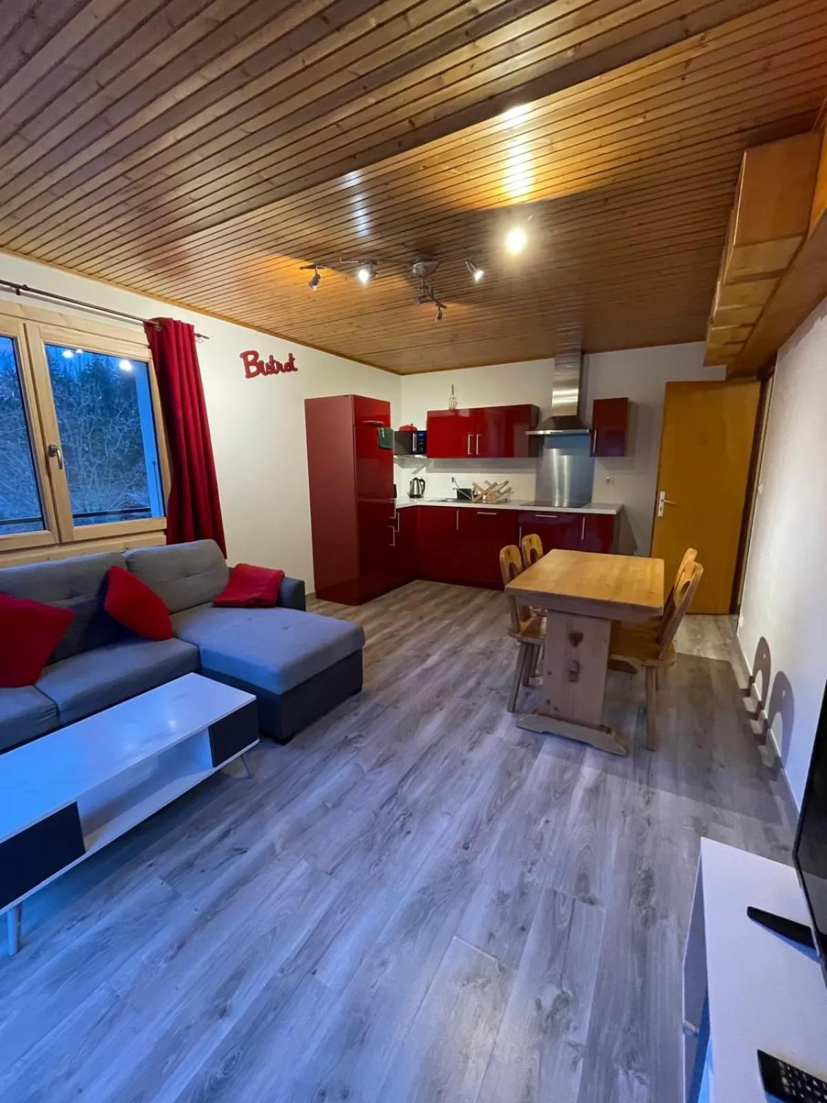 Kitchen or kitchenette in Hôtel la Kinkerne