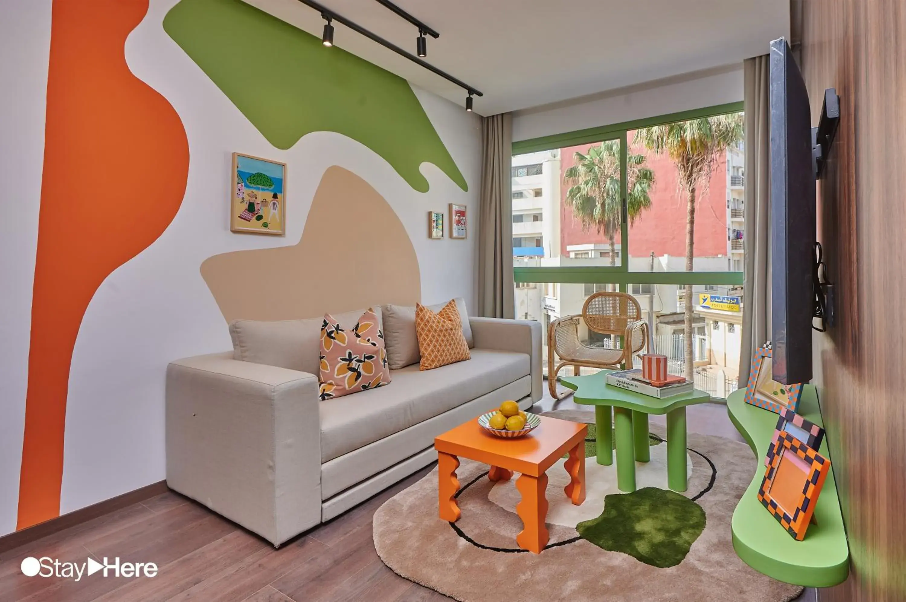 Living room in Stayhere Casablanca - CIL - Vibrant Residence Living room in Stayhere Casablanca - CIL - Vibrant Residence