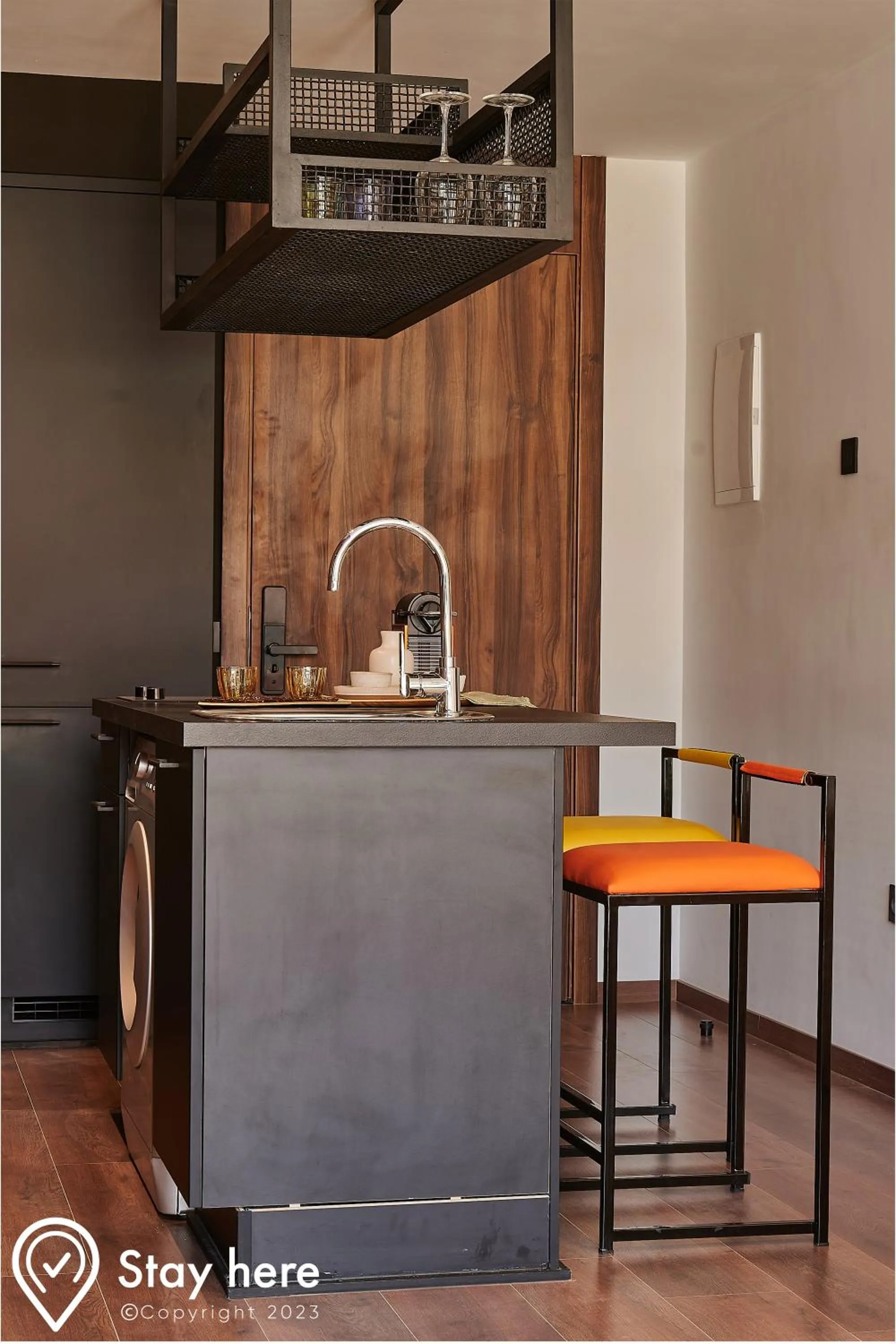 Kitchen or kitchenette in Stayhere Casablanca - CFC - Vibrant Residence