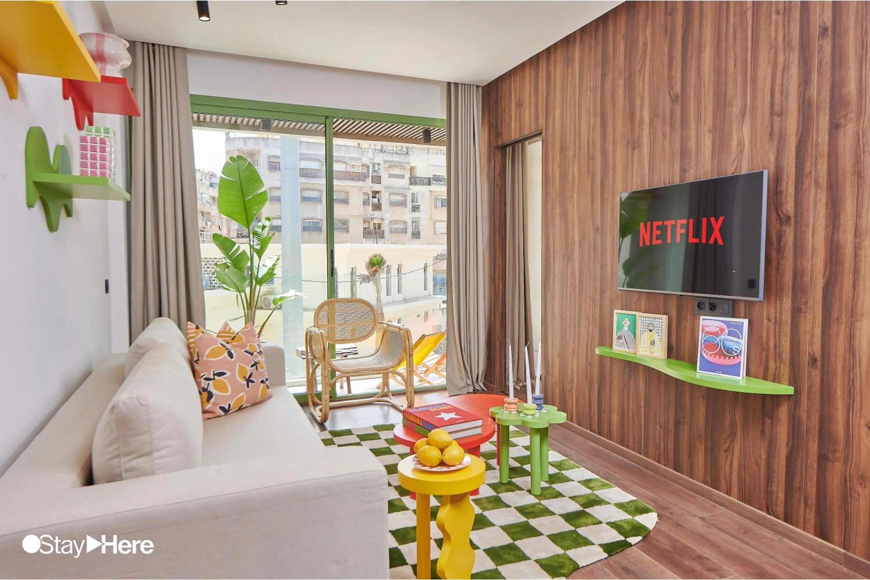 Living room in Stayhere Casablanca - CFC - Vibrant Residence