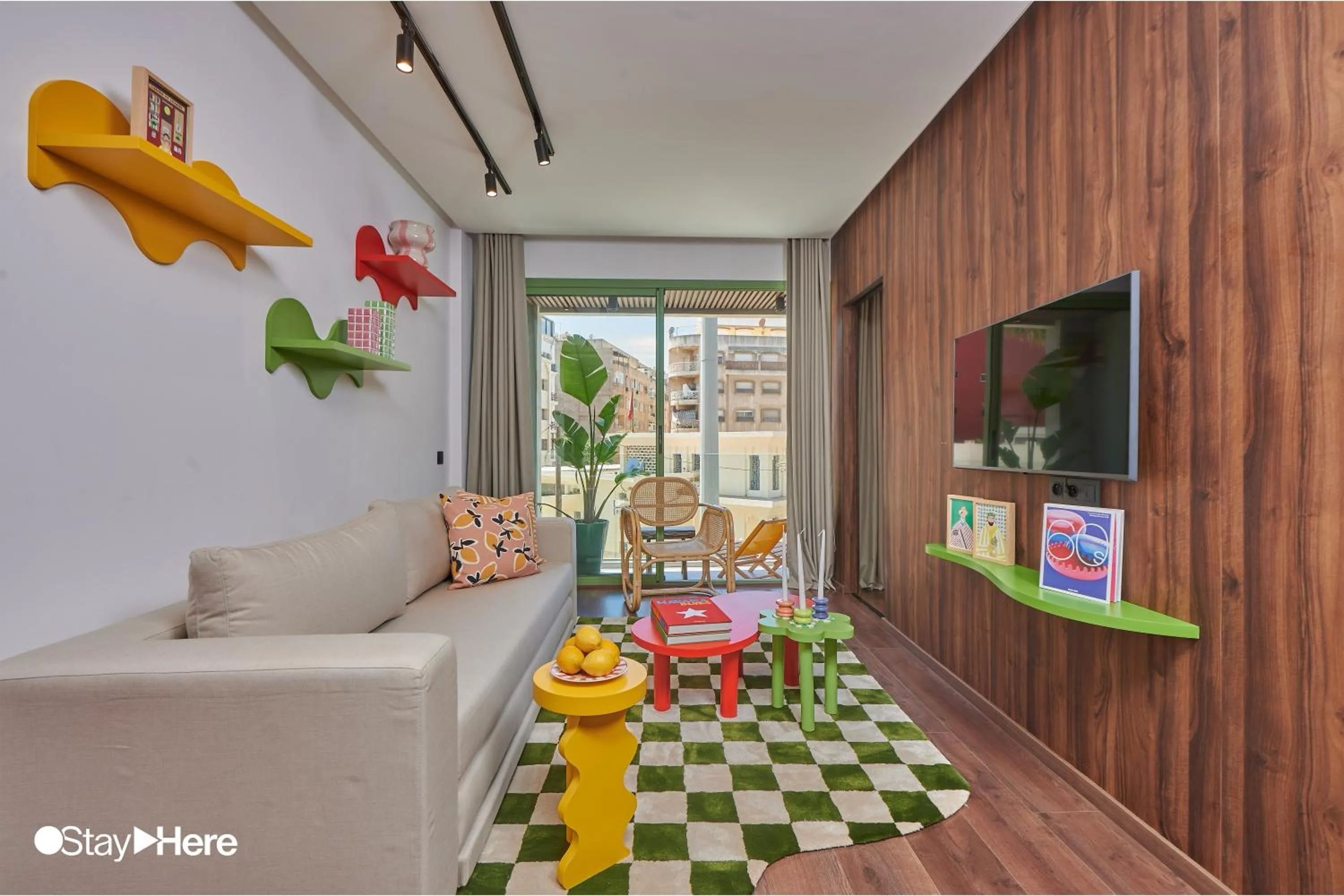 Living room in Stayhere Casablanca - CFC - Vibrant Residence