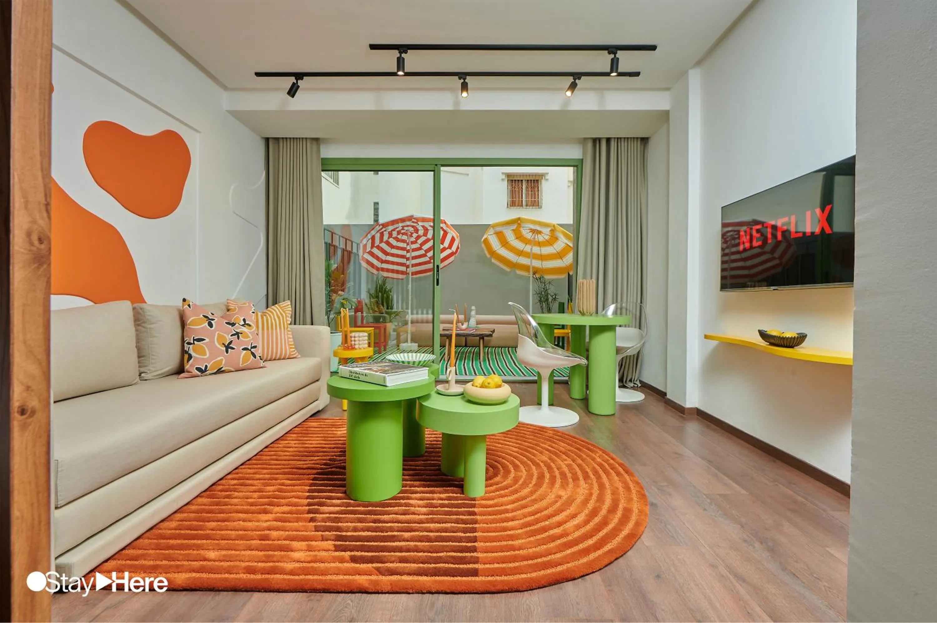 Living room in Stayhere Casablanca - CFC - Vibrant Residence