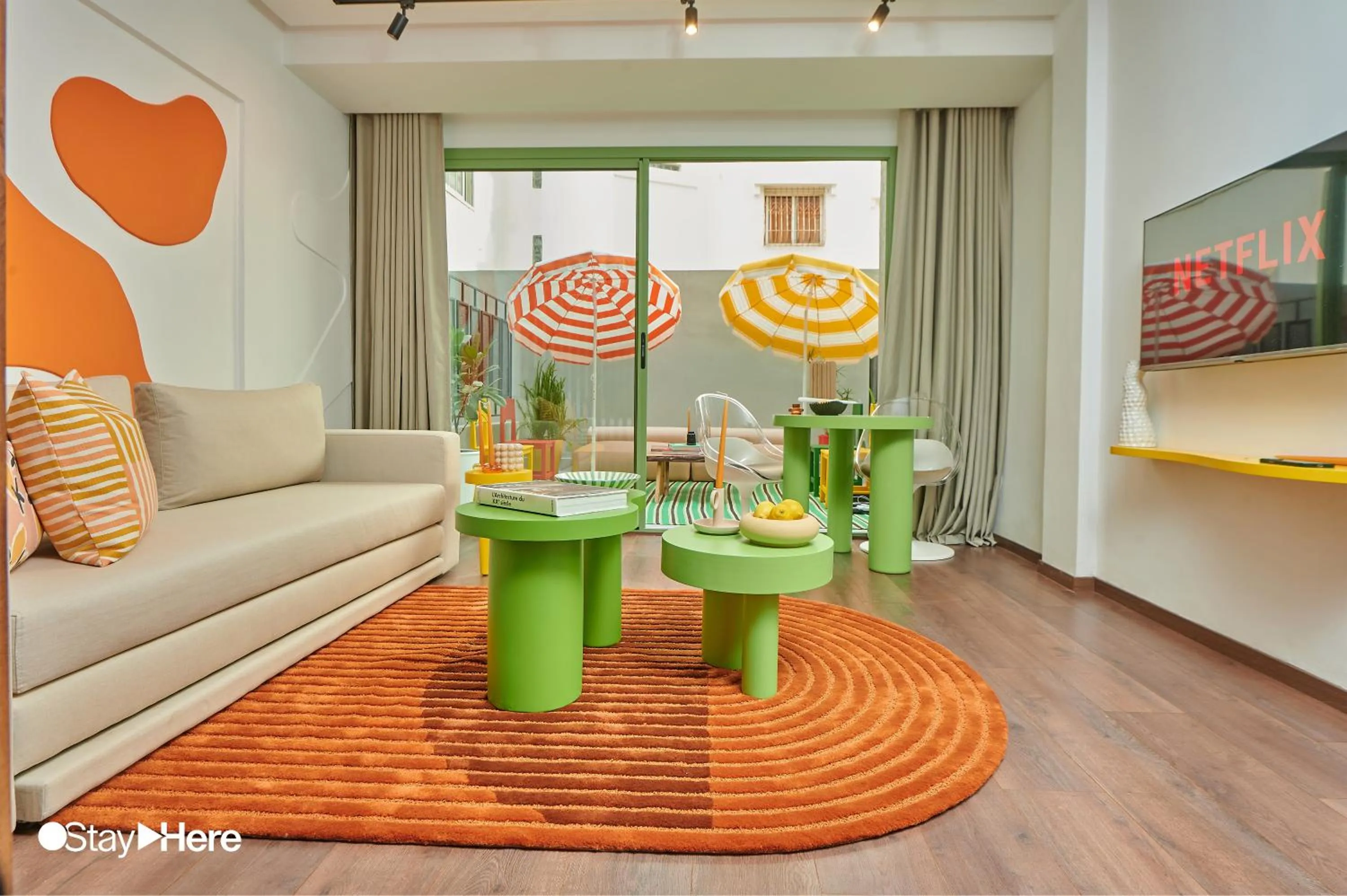 Living room in Stayhere Casablanca - CFC - Vibrant Residence