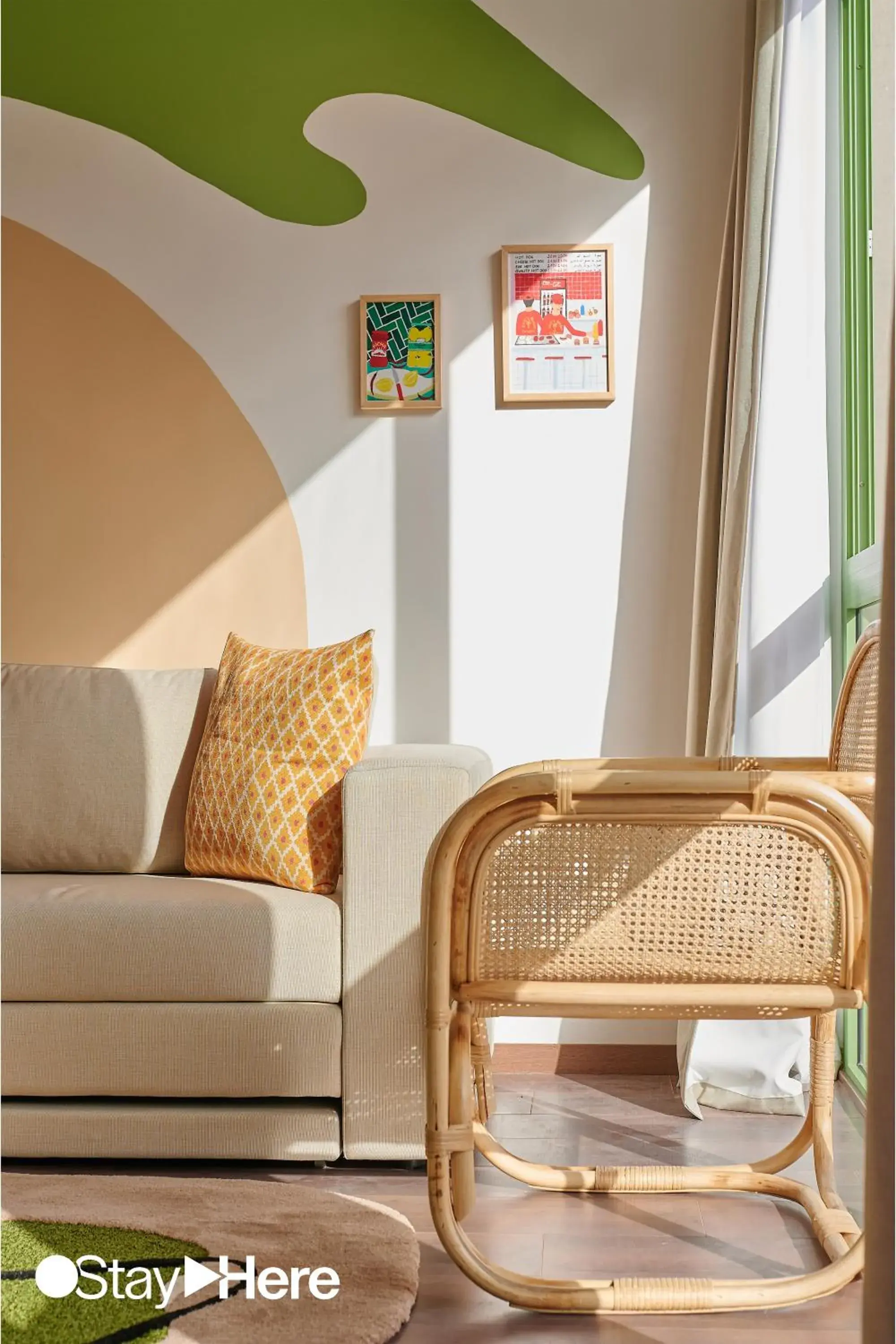 Living room in Stayhere Casablanca - CIL - Vibrant Residence Living room in Stayhere Casablanca - CIL - Vibrant Residence