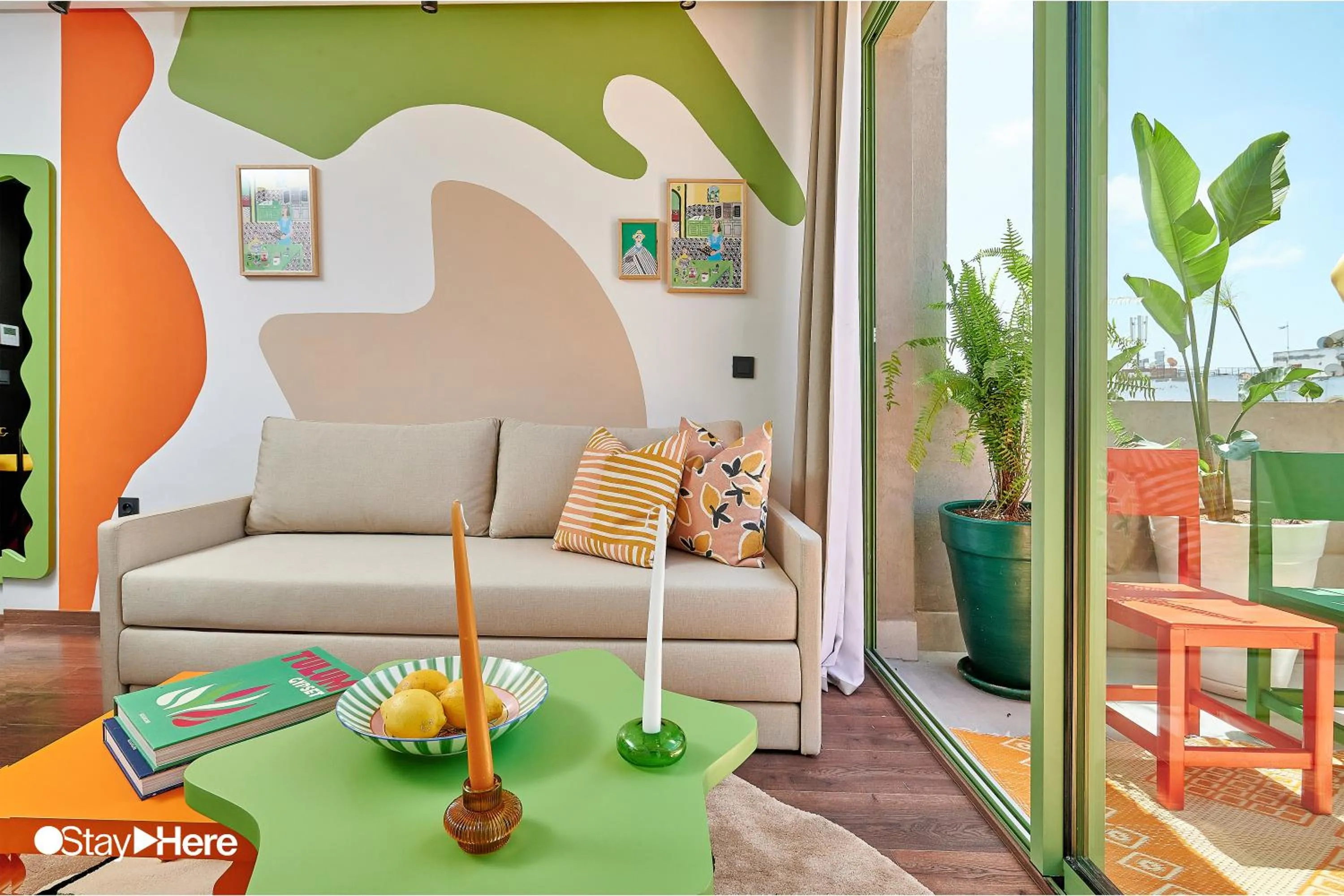 Living room in Stayhere Casablanca - CFC - Vibrant Residence