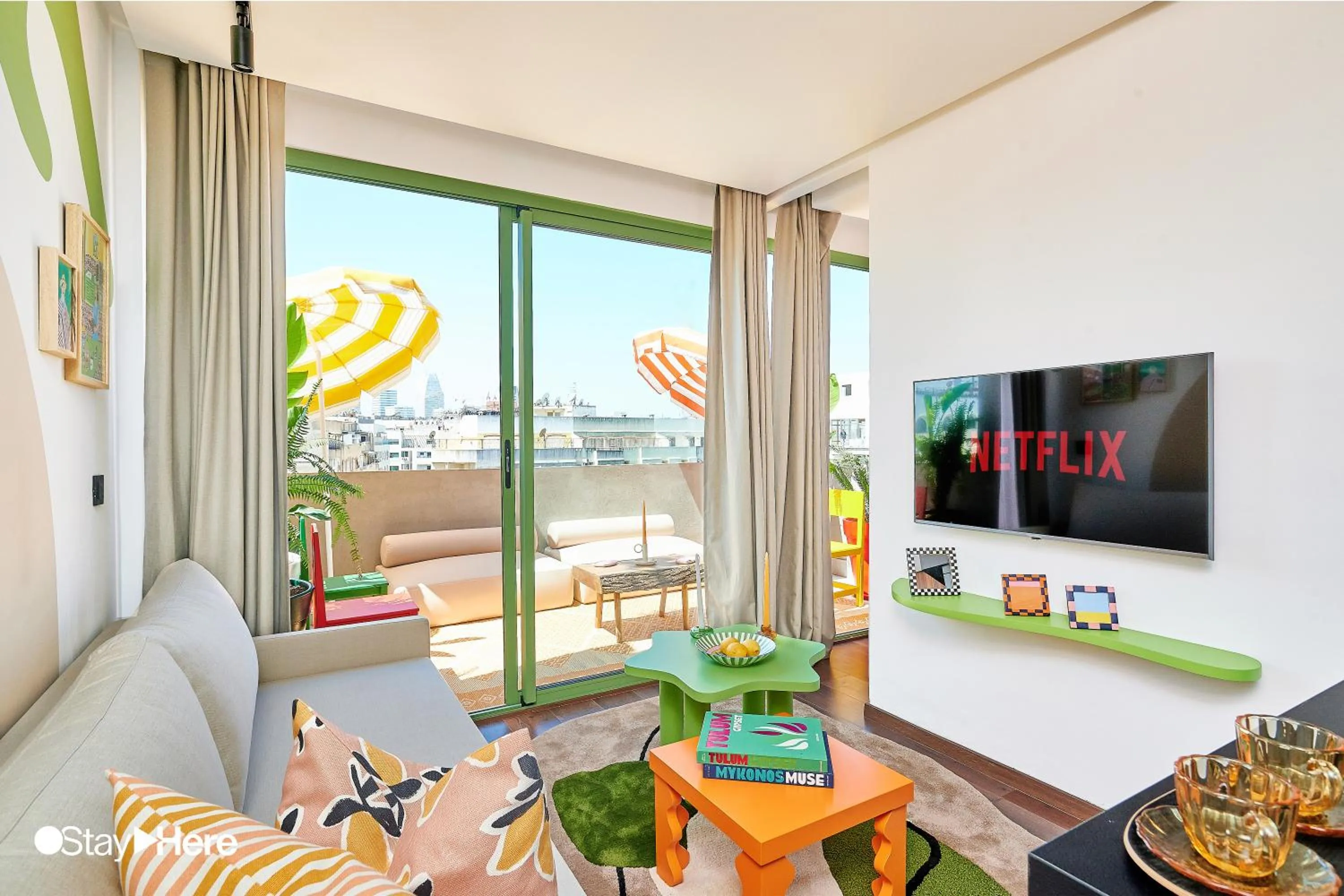 Living room in Stayhere Casablanca - CFC - Vibrant Residence