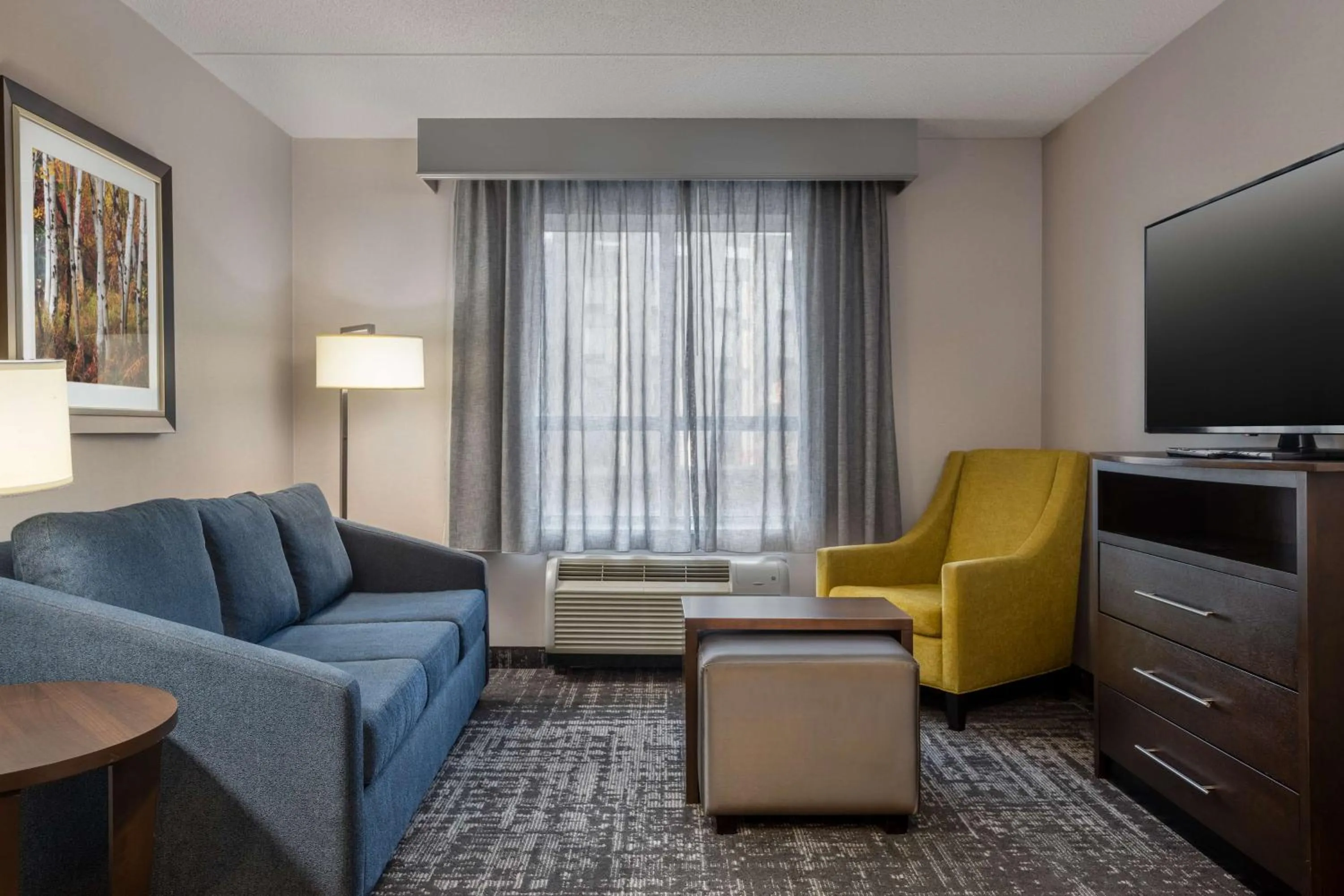 Living room in Homewood Suites by Hilton Waterloo/St. Jacobs