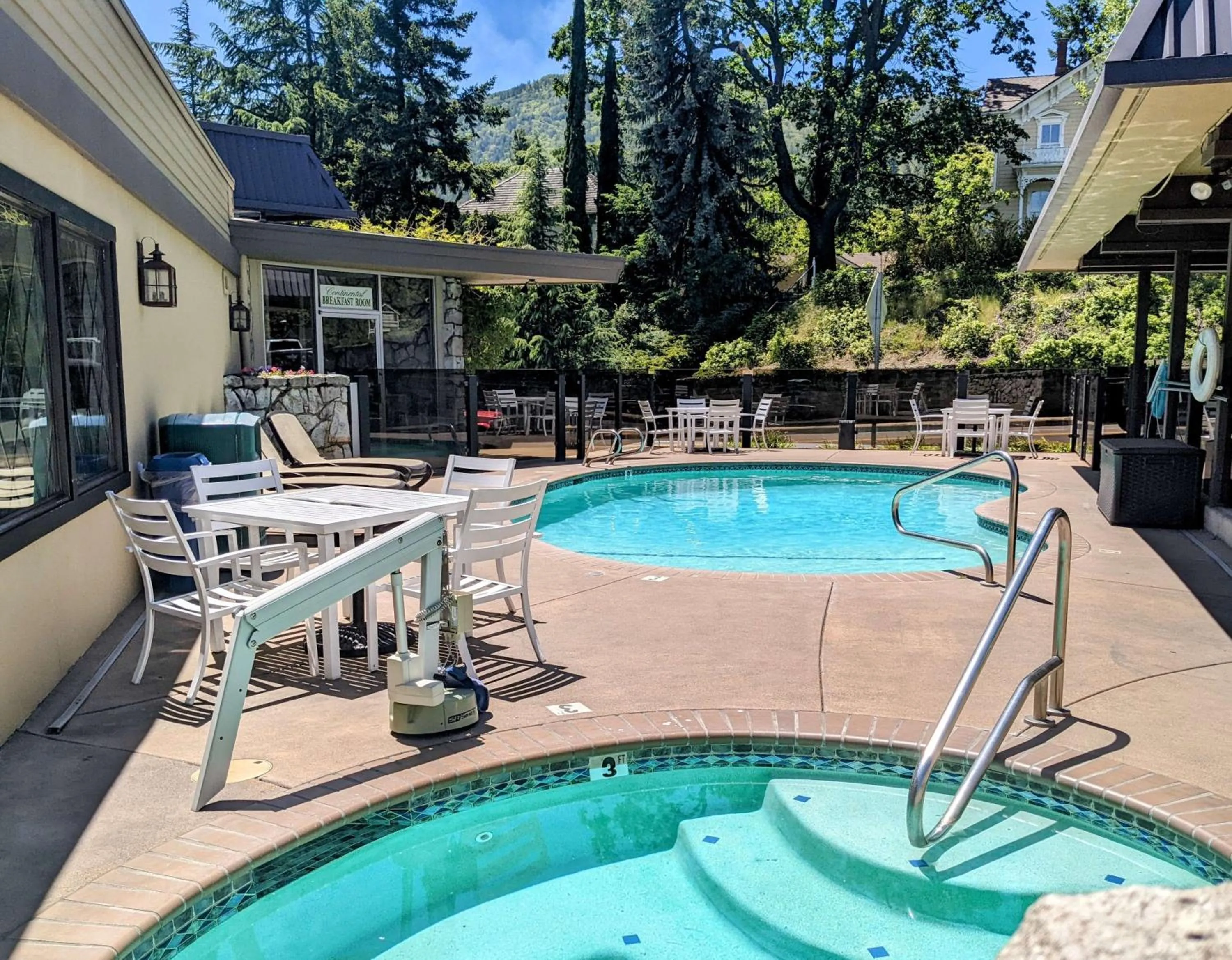 Pool view in The Bard's Inn - BW Signature Collection by Best Western