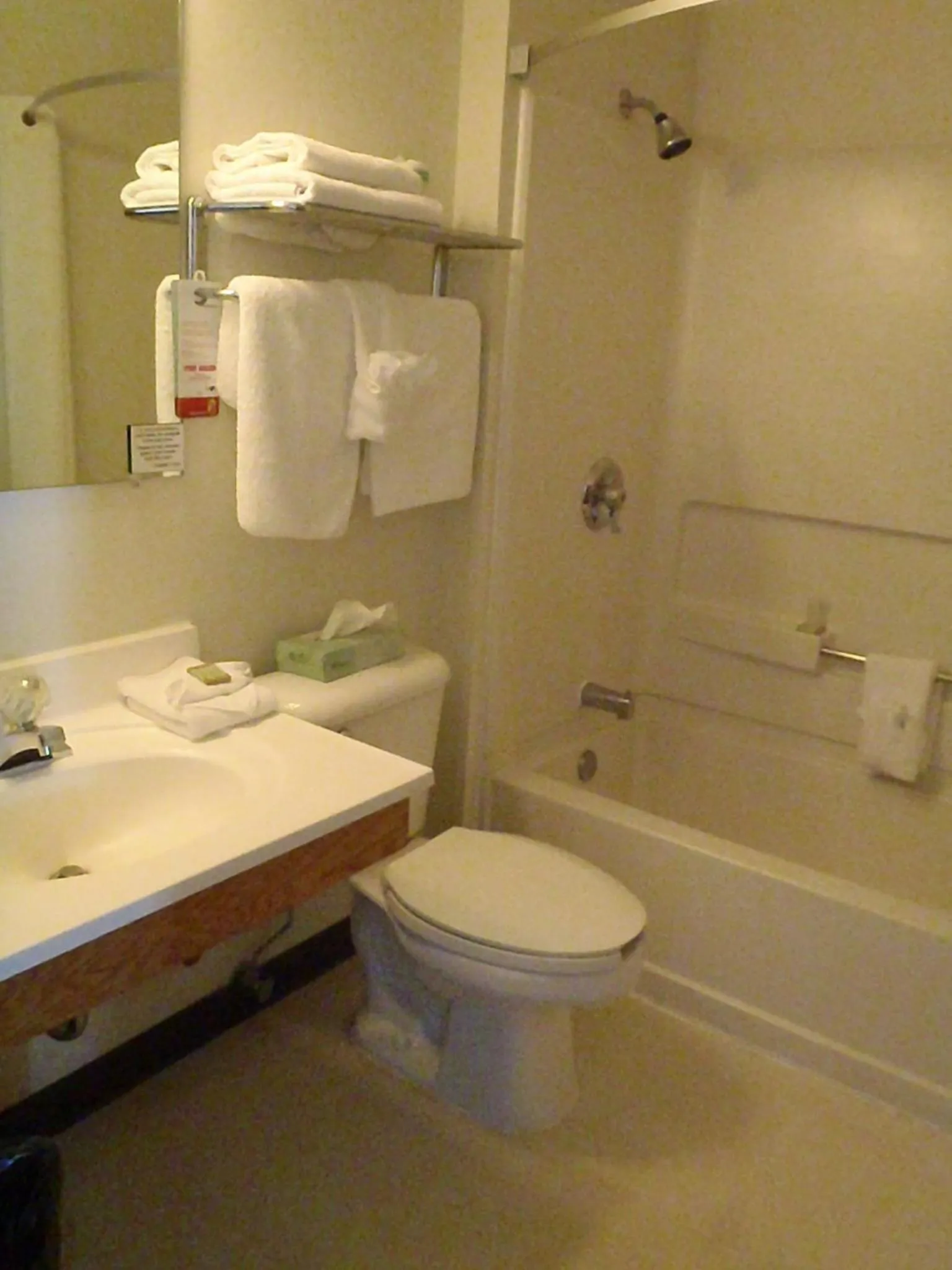 Bathroom in Super 8 by Wyndham Pendleton
