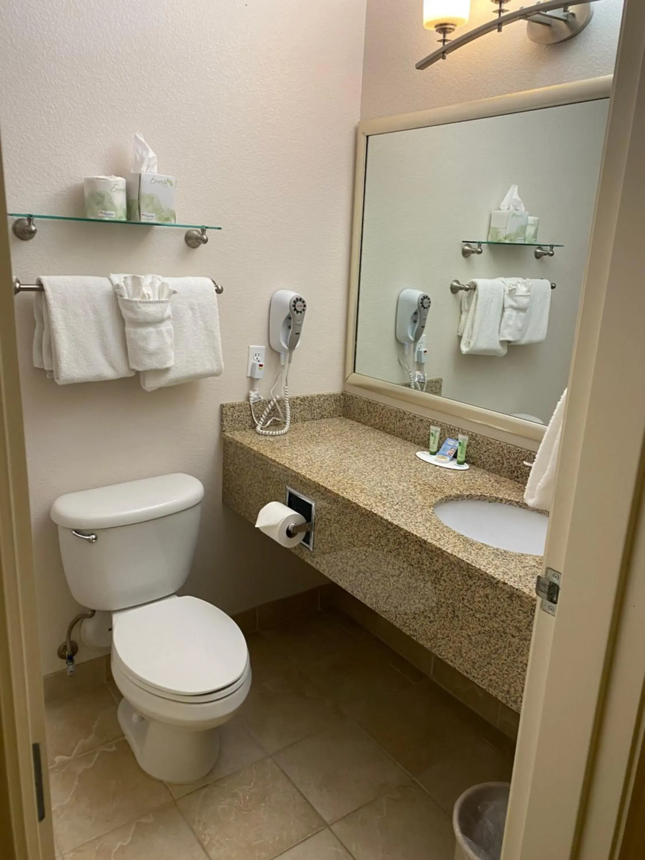 Bathroom in A Riverside Inn Travelodge by Wyndham Bathroom in A Riverside Inn Travelodge by Wyndham