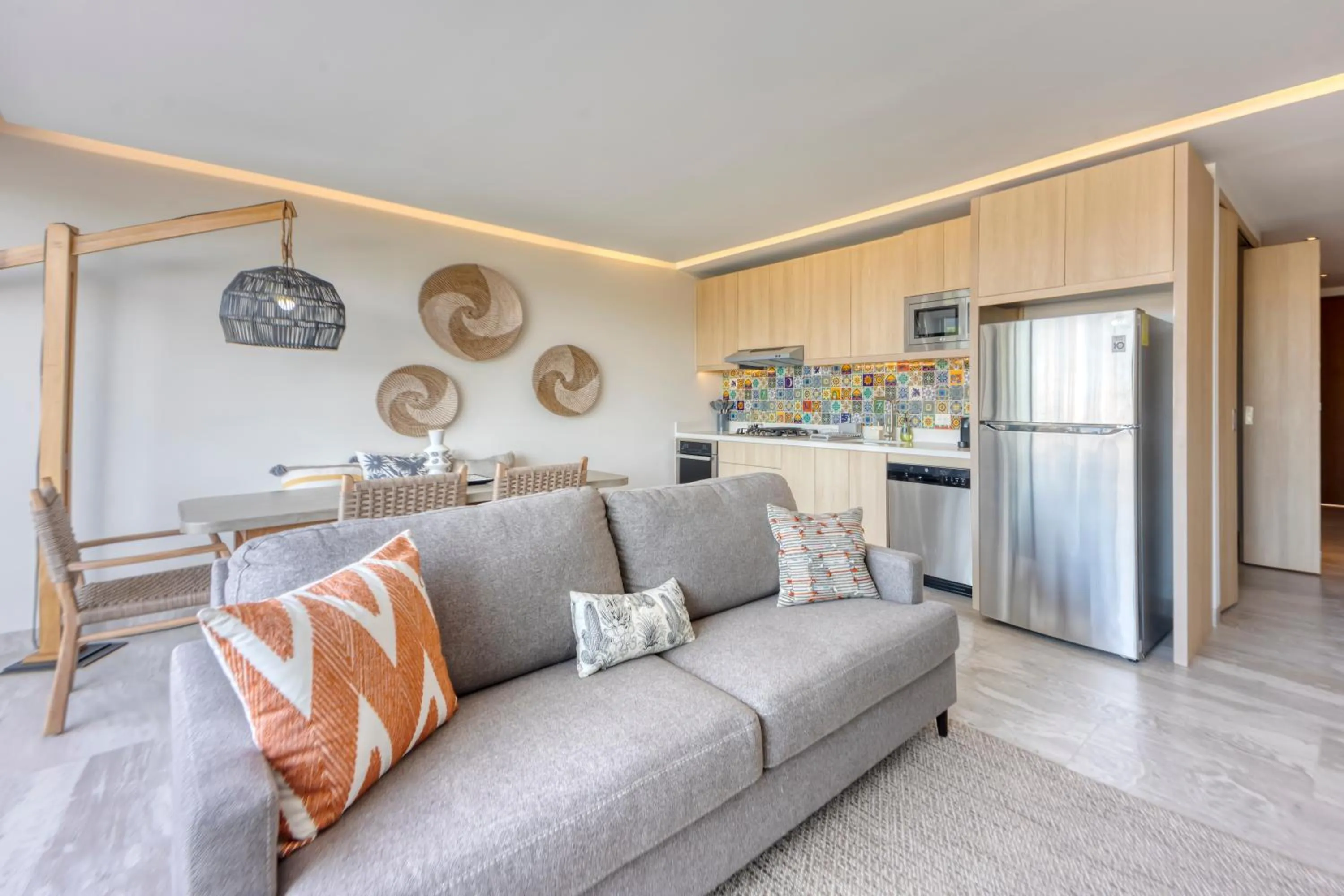 Living room in Lumina at Cardinal San José del Cabo