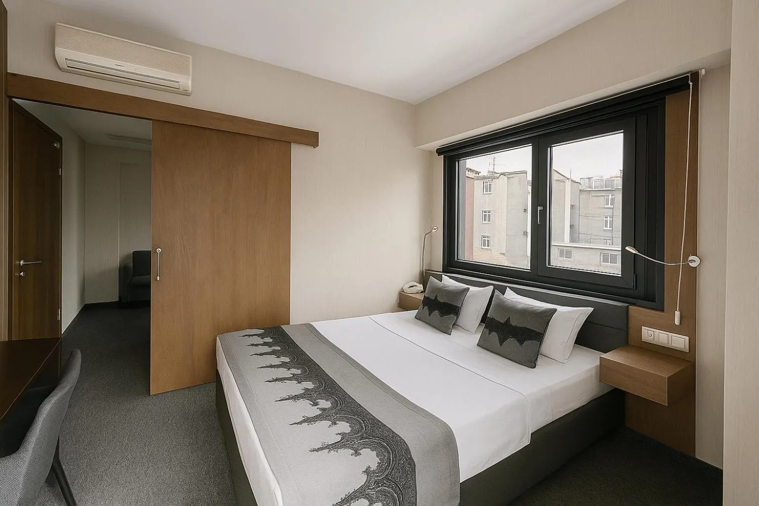 Bed in Black Art Otel