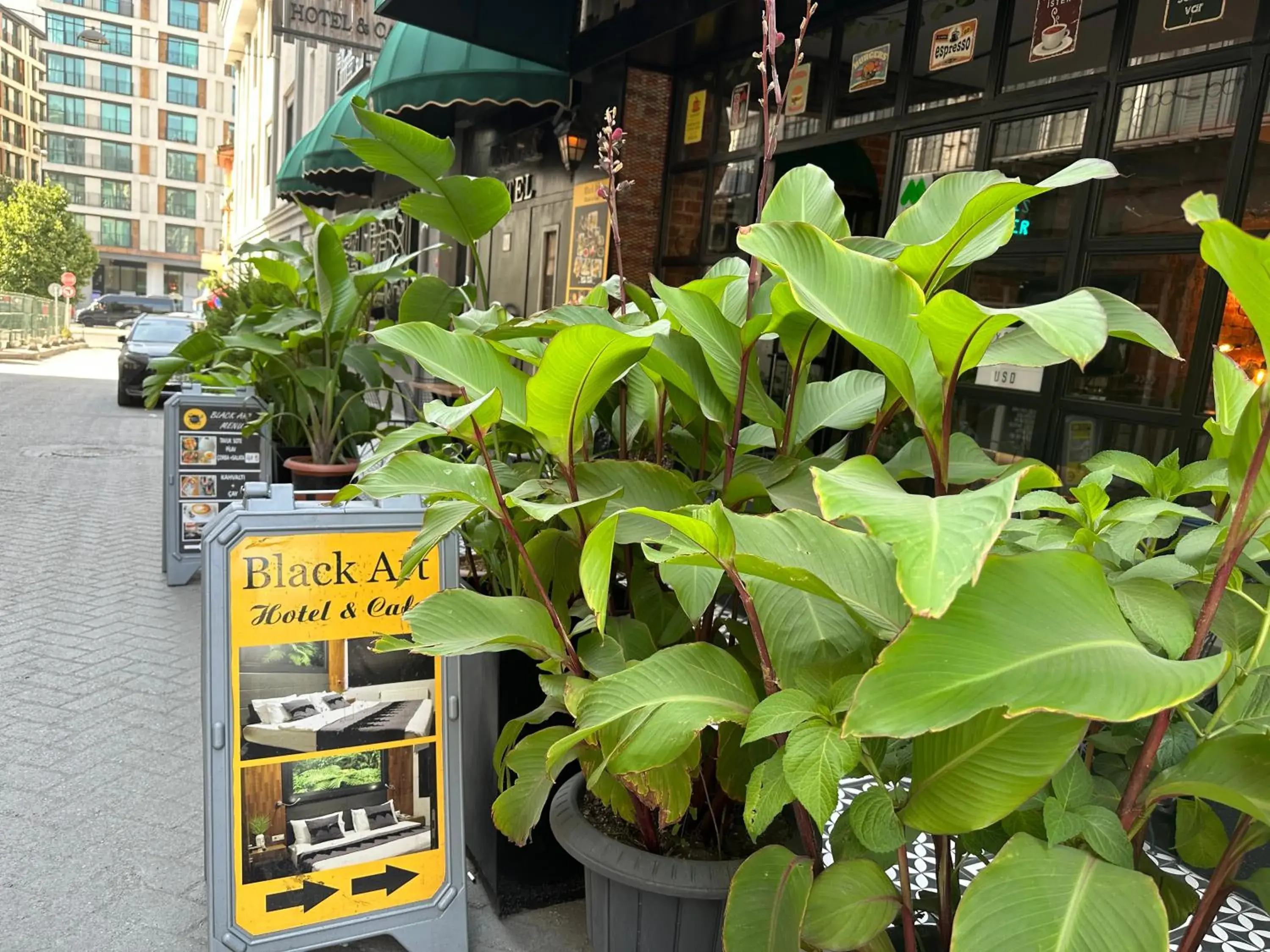 Property building in Black Art Otel Property building in Black Art Otel