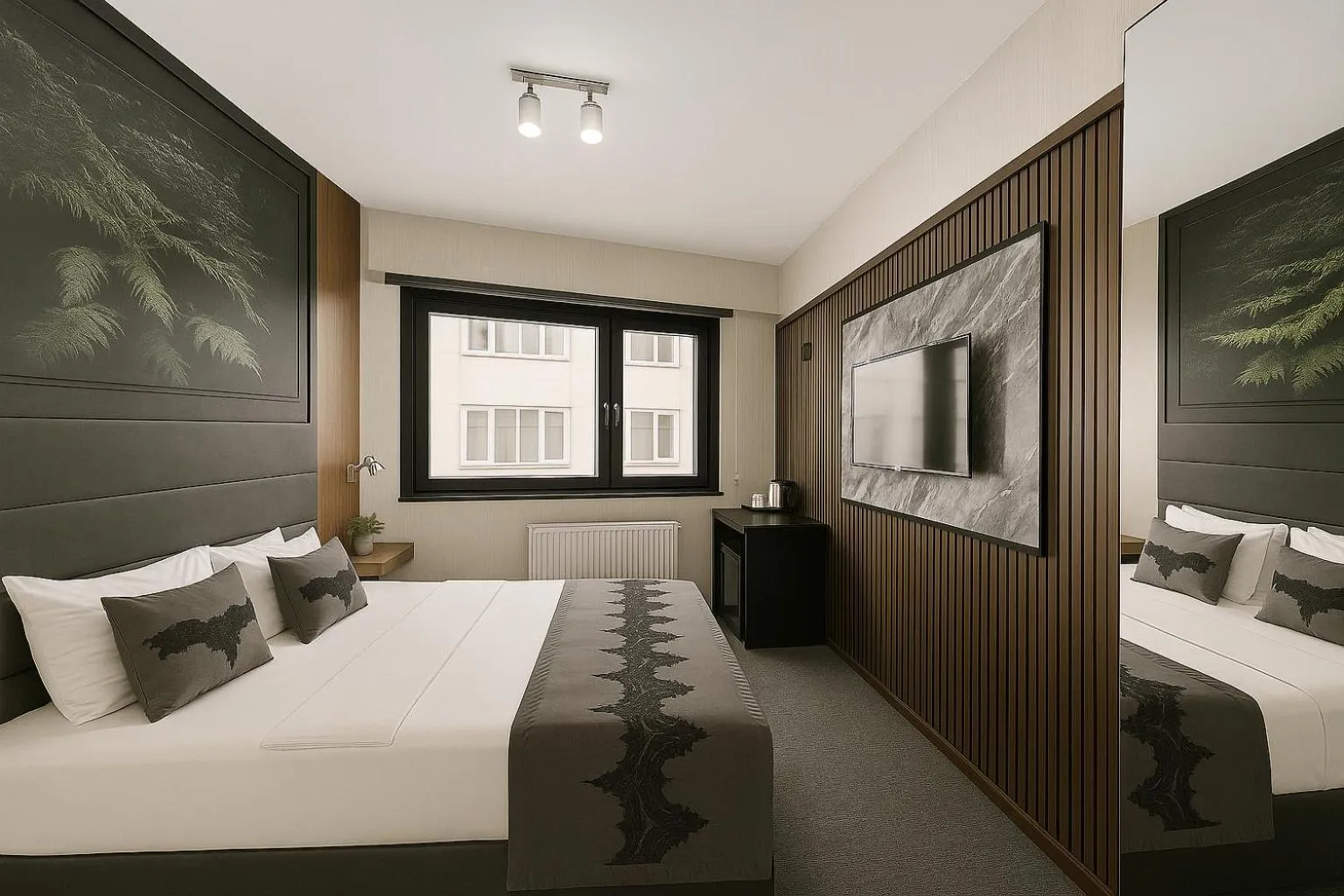 Bed in Black Art Otel