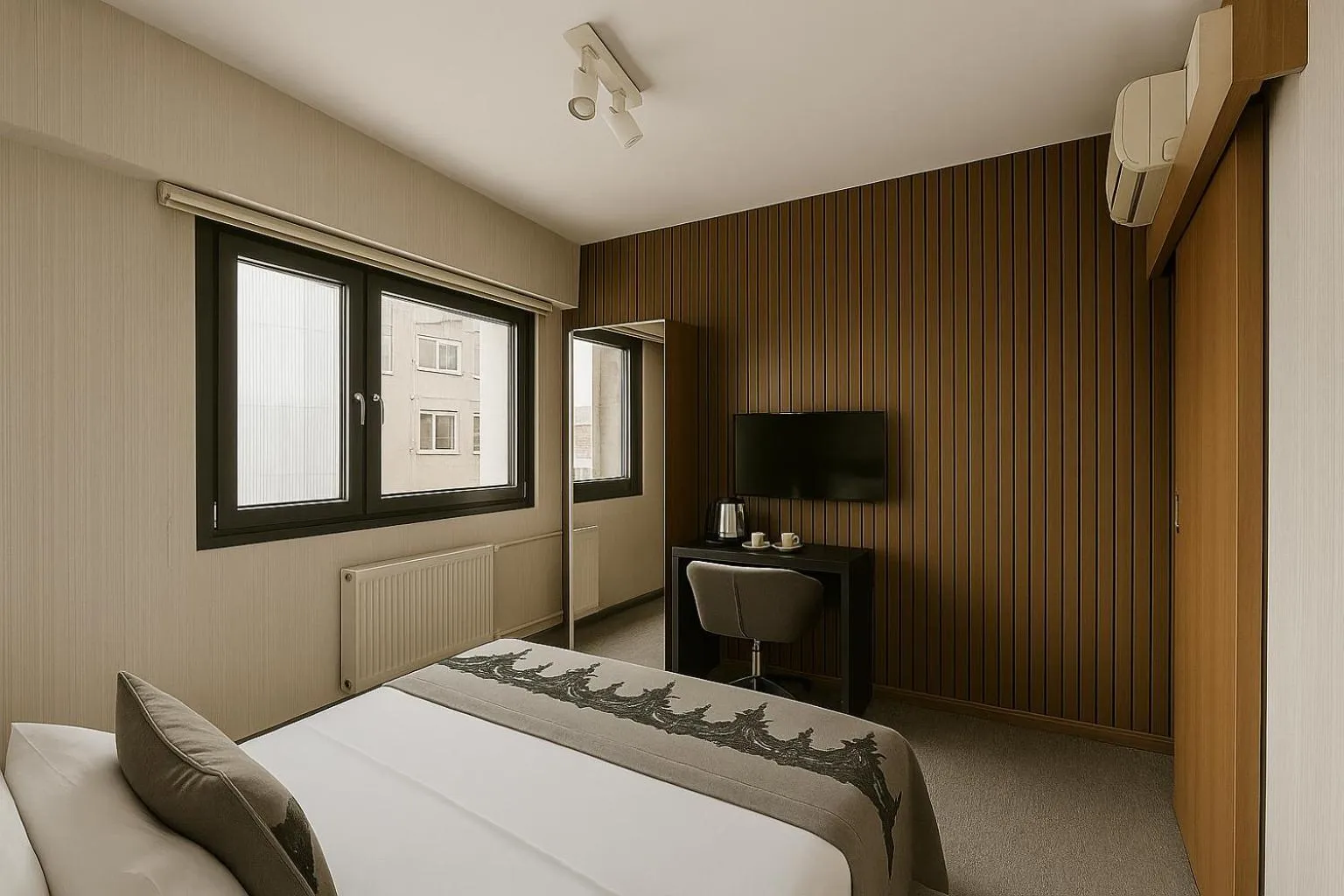 Bed in Black Art Otel