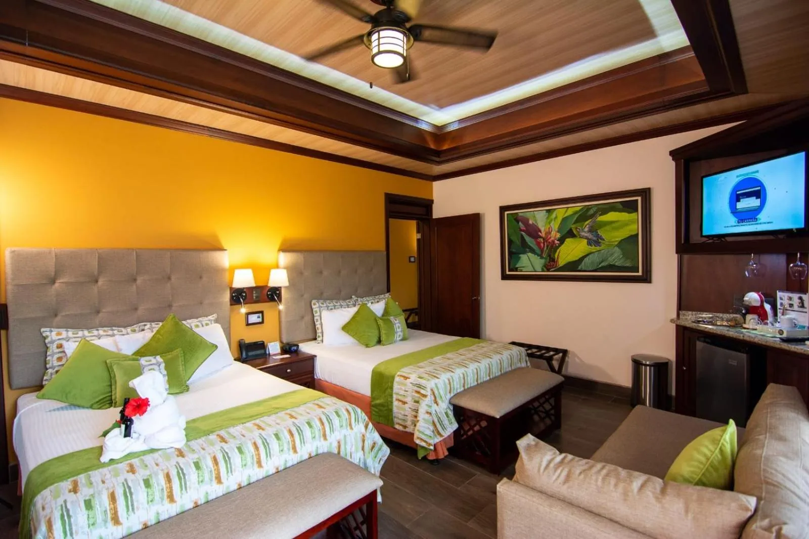 Bed in Hotel Arenal Springs Resort & Spa