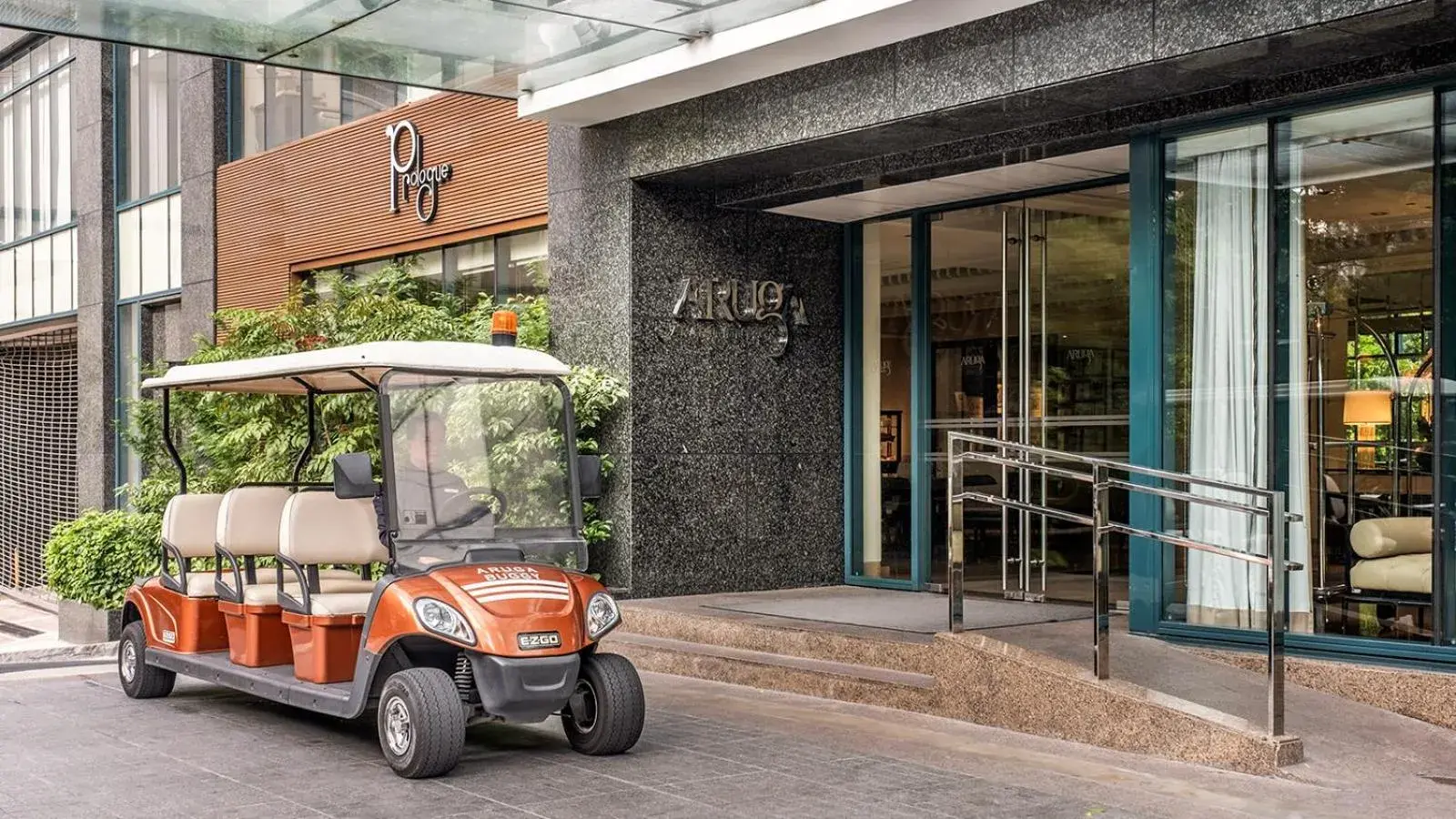 Facade/entrance in Aruga Apartments by Rockwell Makati Facade/entrance in Aruga Apartments by Rockwell Makati