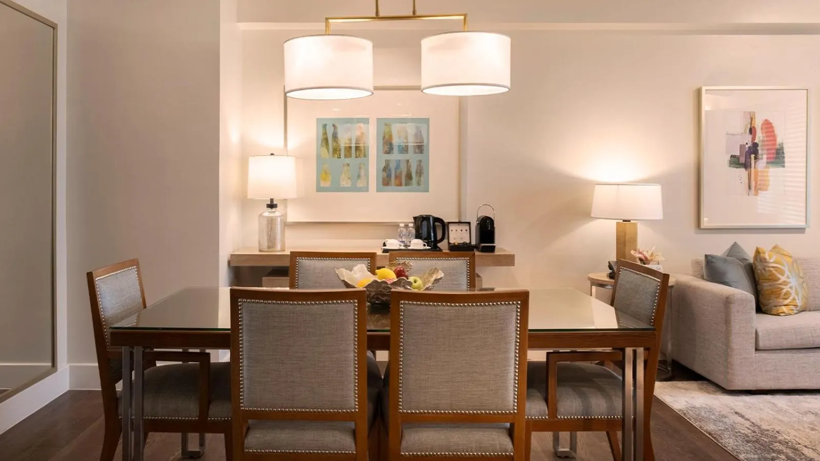 Seating area in Aruga Apartments by Rockwell Makati