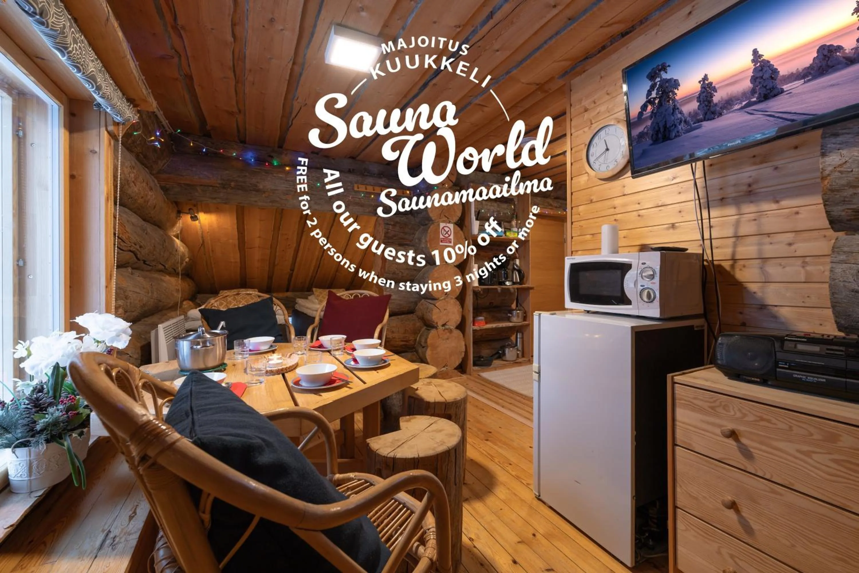 TV and multimedia in Kuukkeli Apartments Pikku-Hirvas ja Porotokka