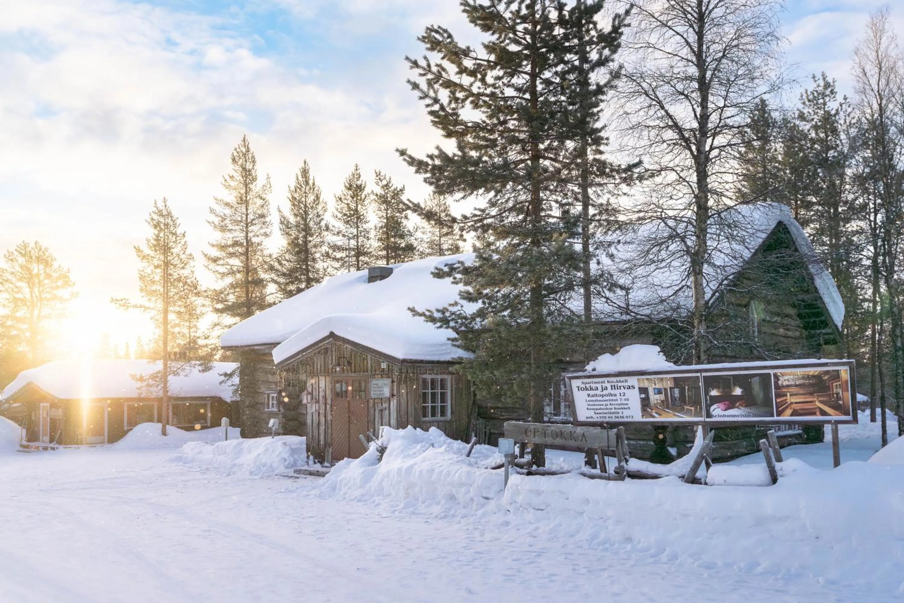 Property building in Kuukkeli Apartments Pikku-Hirvas ja Porotokka