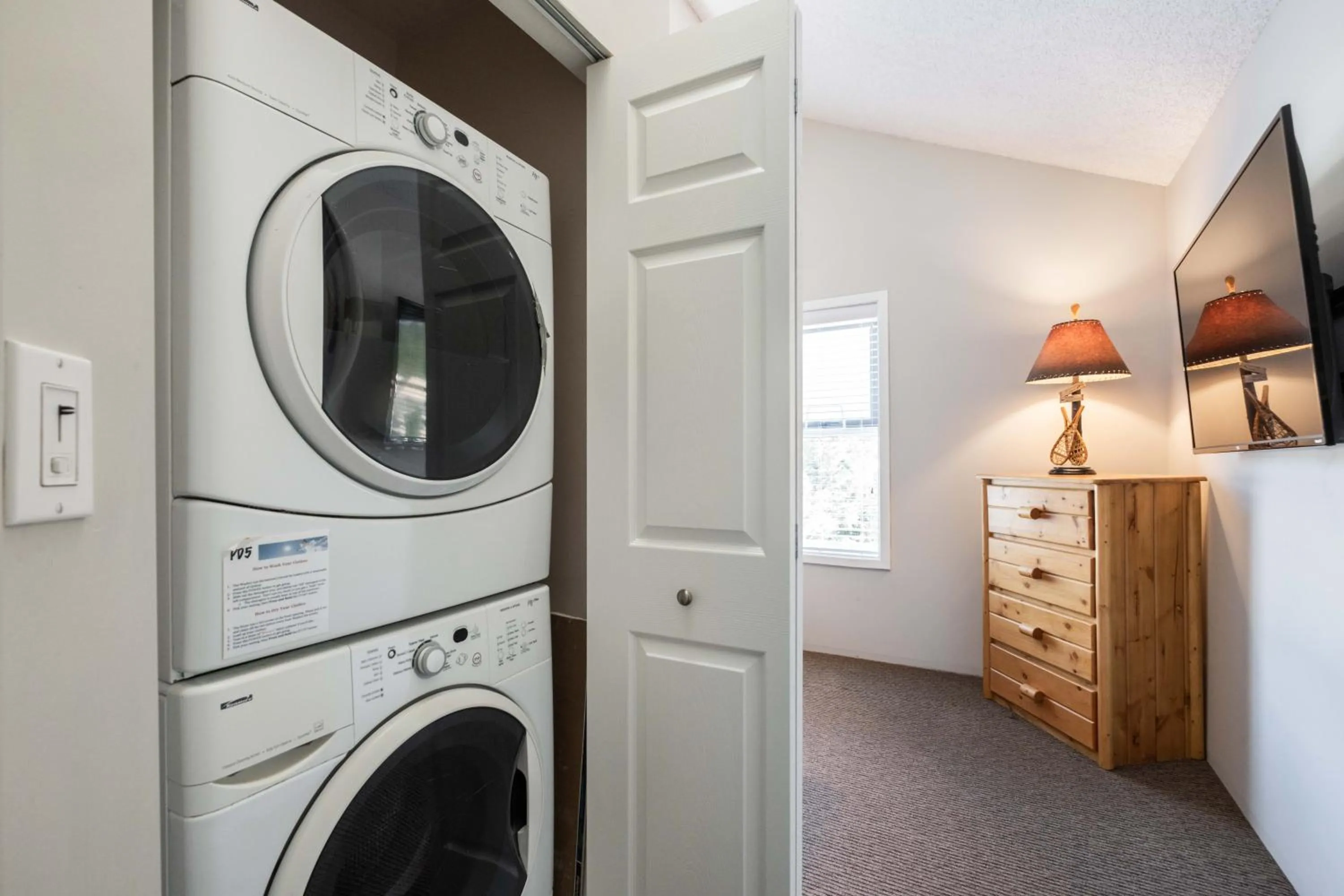washing machine in Powderview by Outpost Whistler