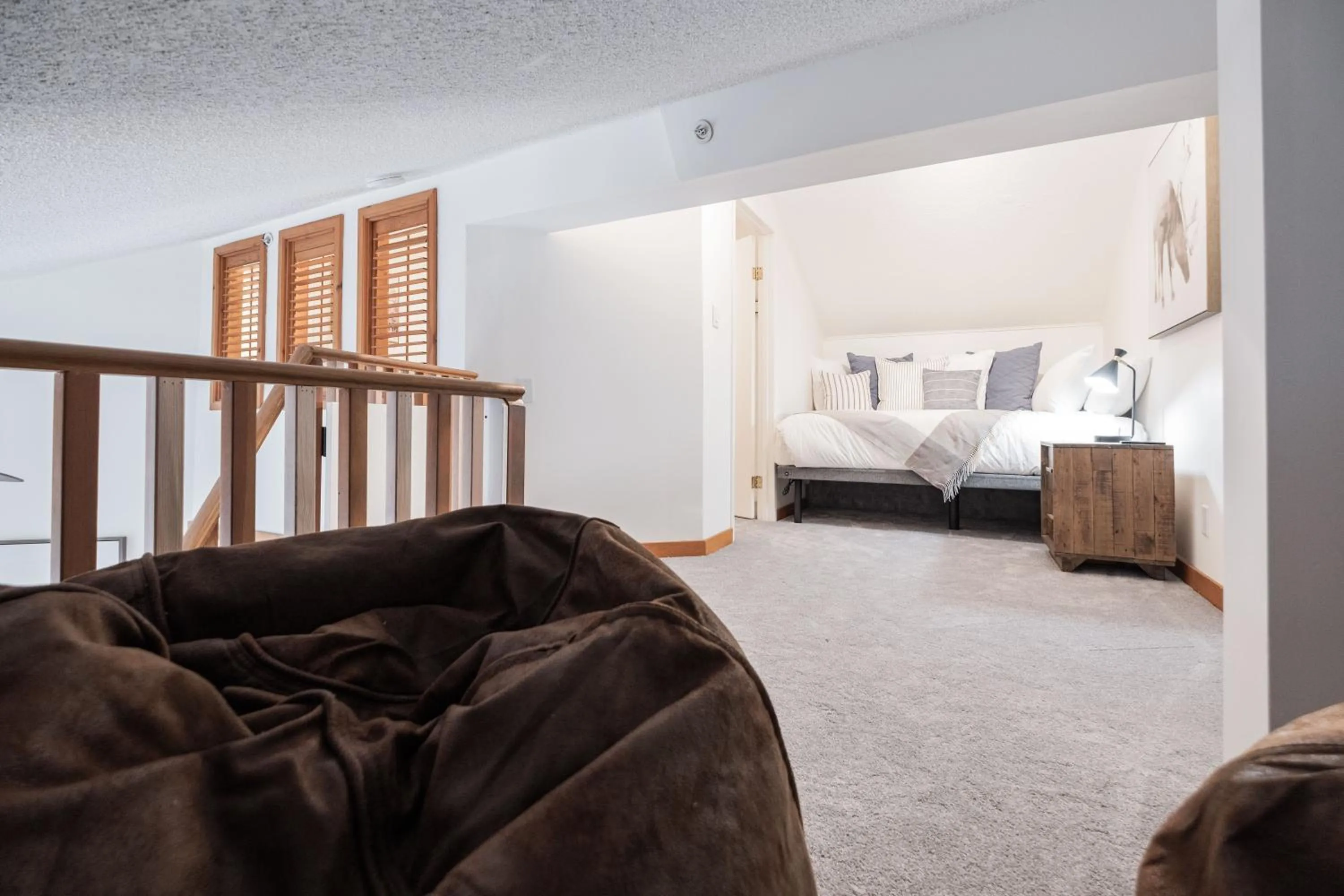 Bed in Powderview by Outpost Whistler