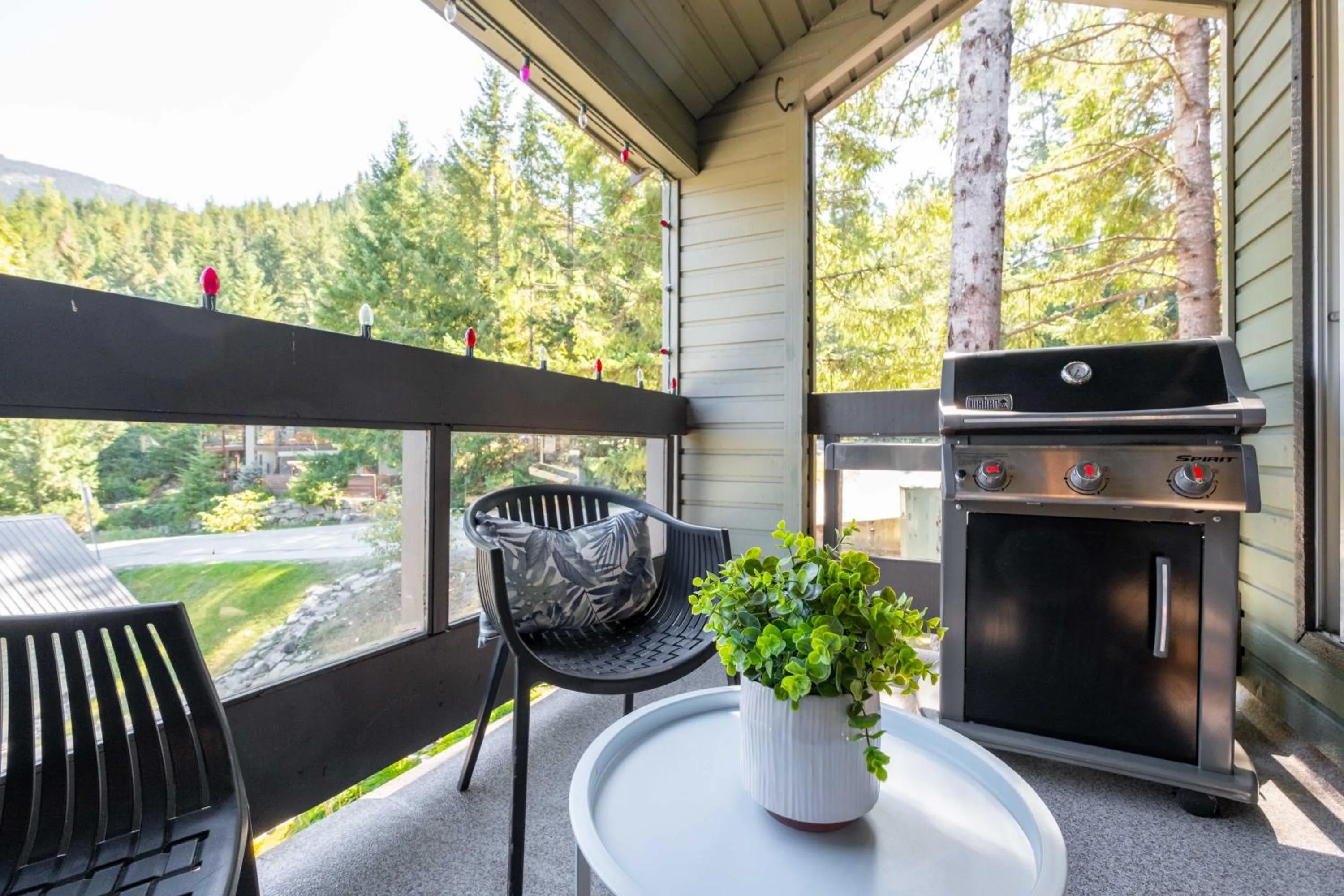 Patio in Powderview by Outpost Whistler
