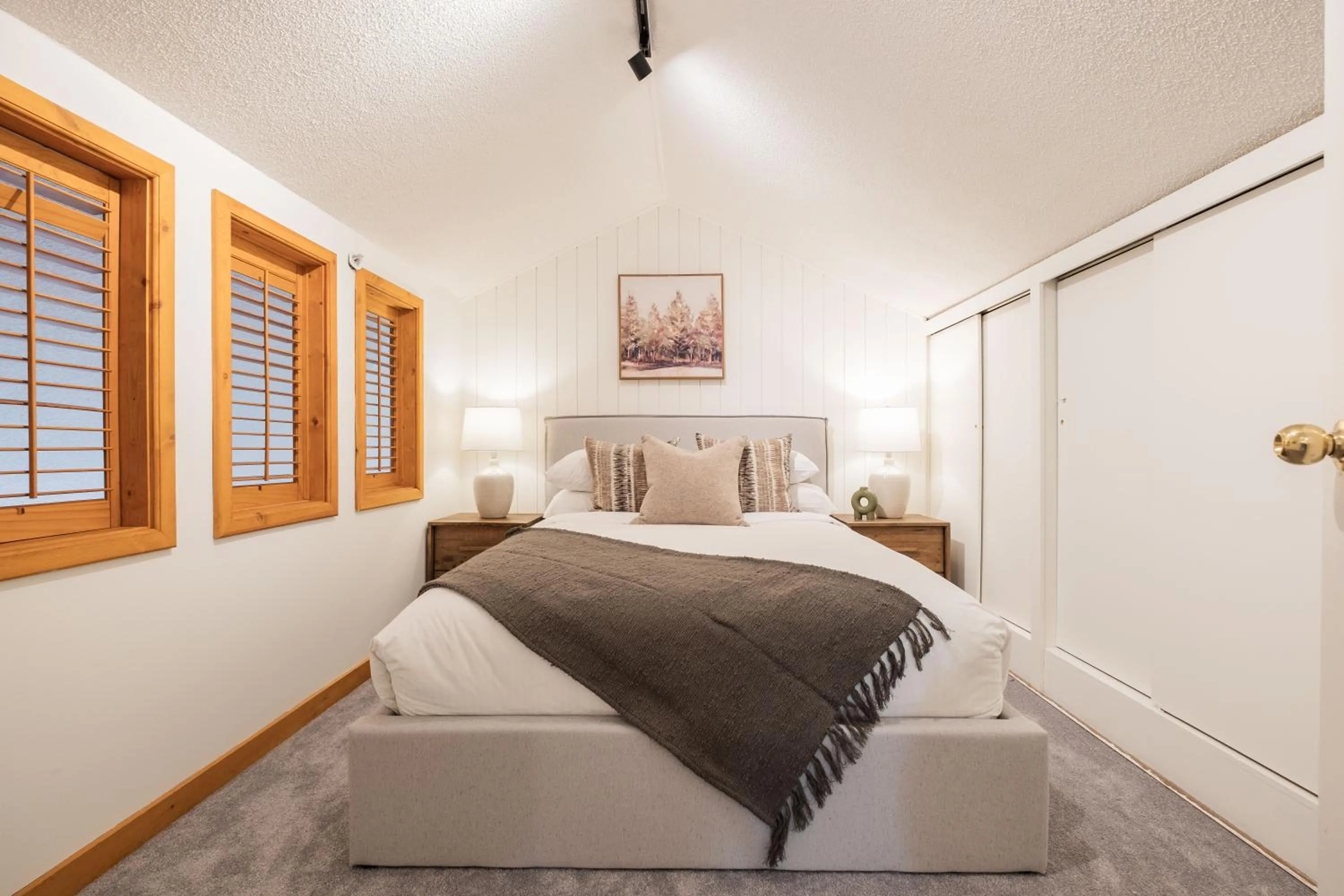 Bed in Powderview by Outpost Whistler