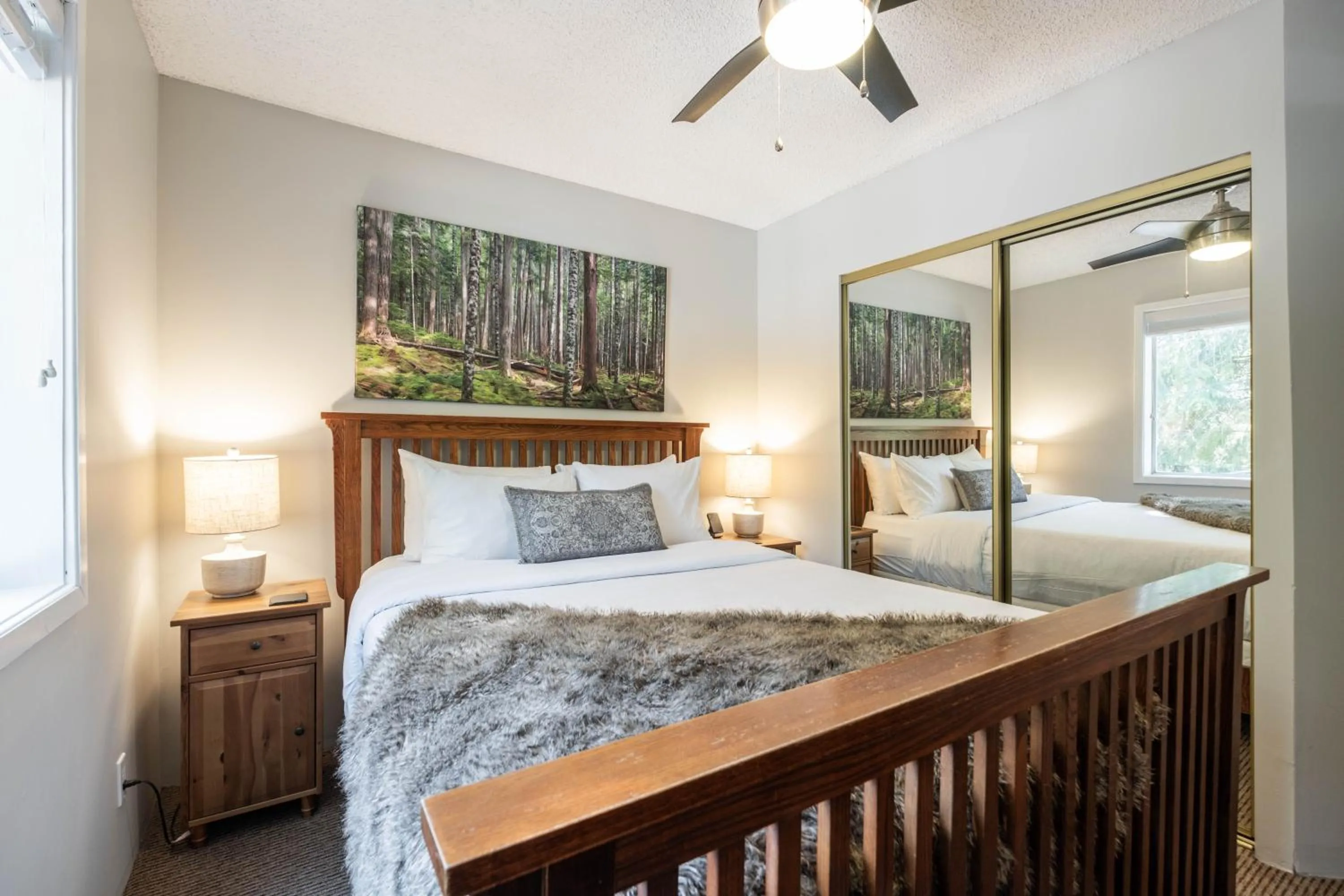 Bed in Powderview by Outpost Whistler