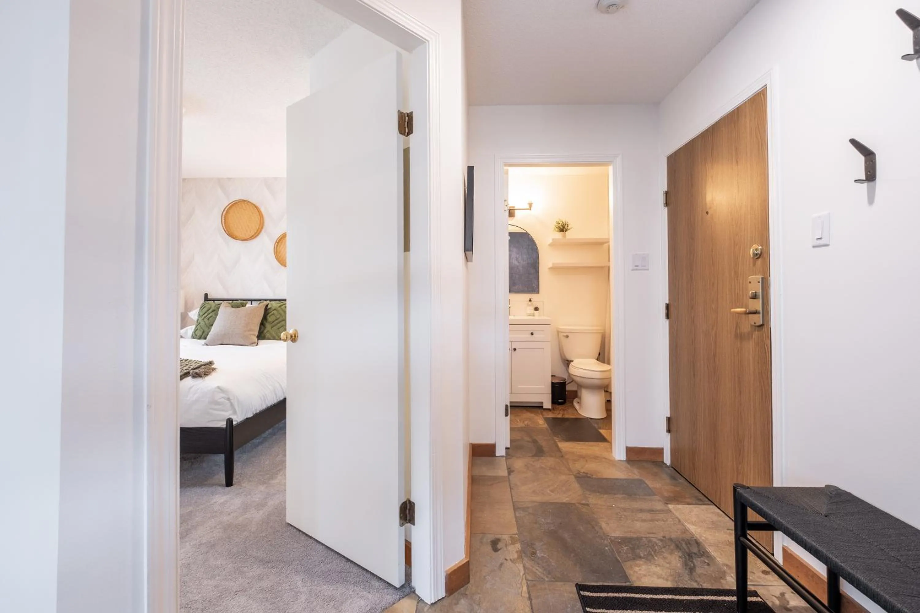 Bathroom, Bed in Powderview by Outpost Whistler