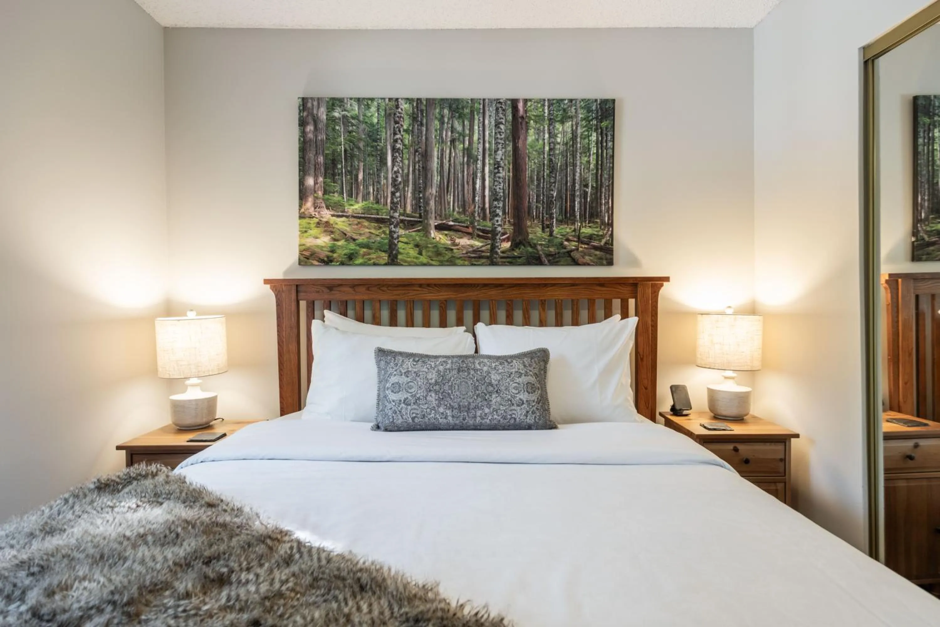 Bed in Powderview by Outpost Whistler