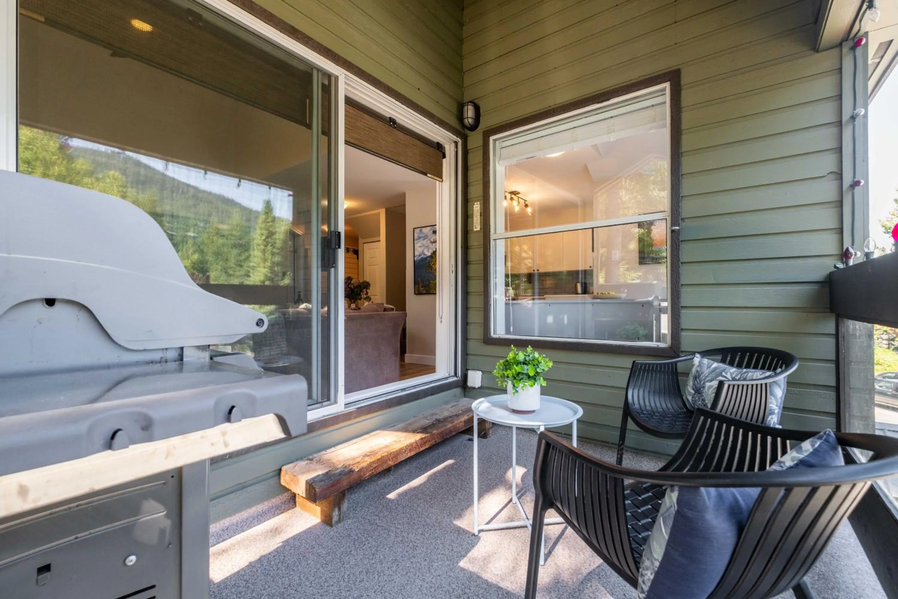 Patio in Powderview by Outpost Whistler