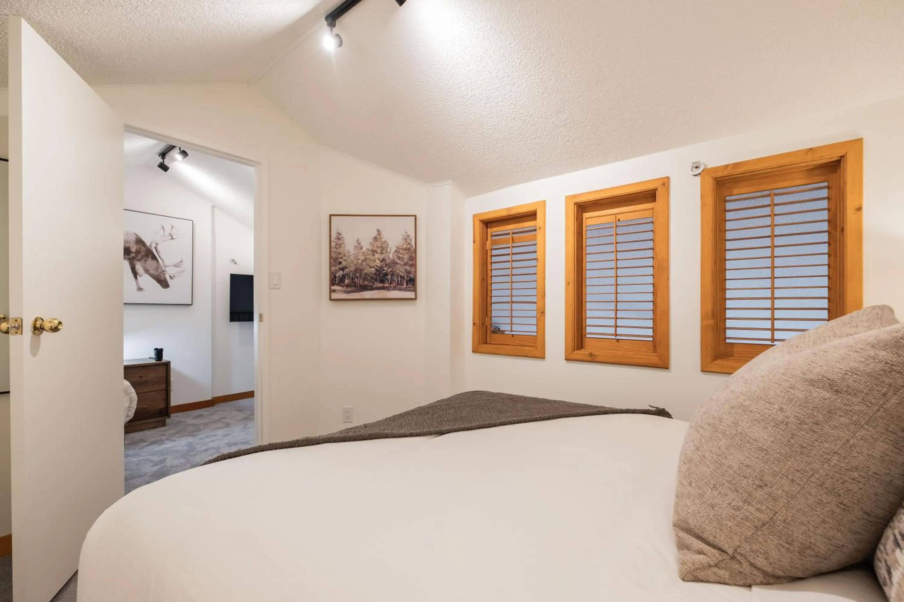 Bed in Powderview by Outpost Whistler