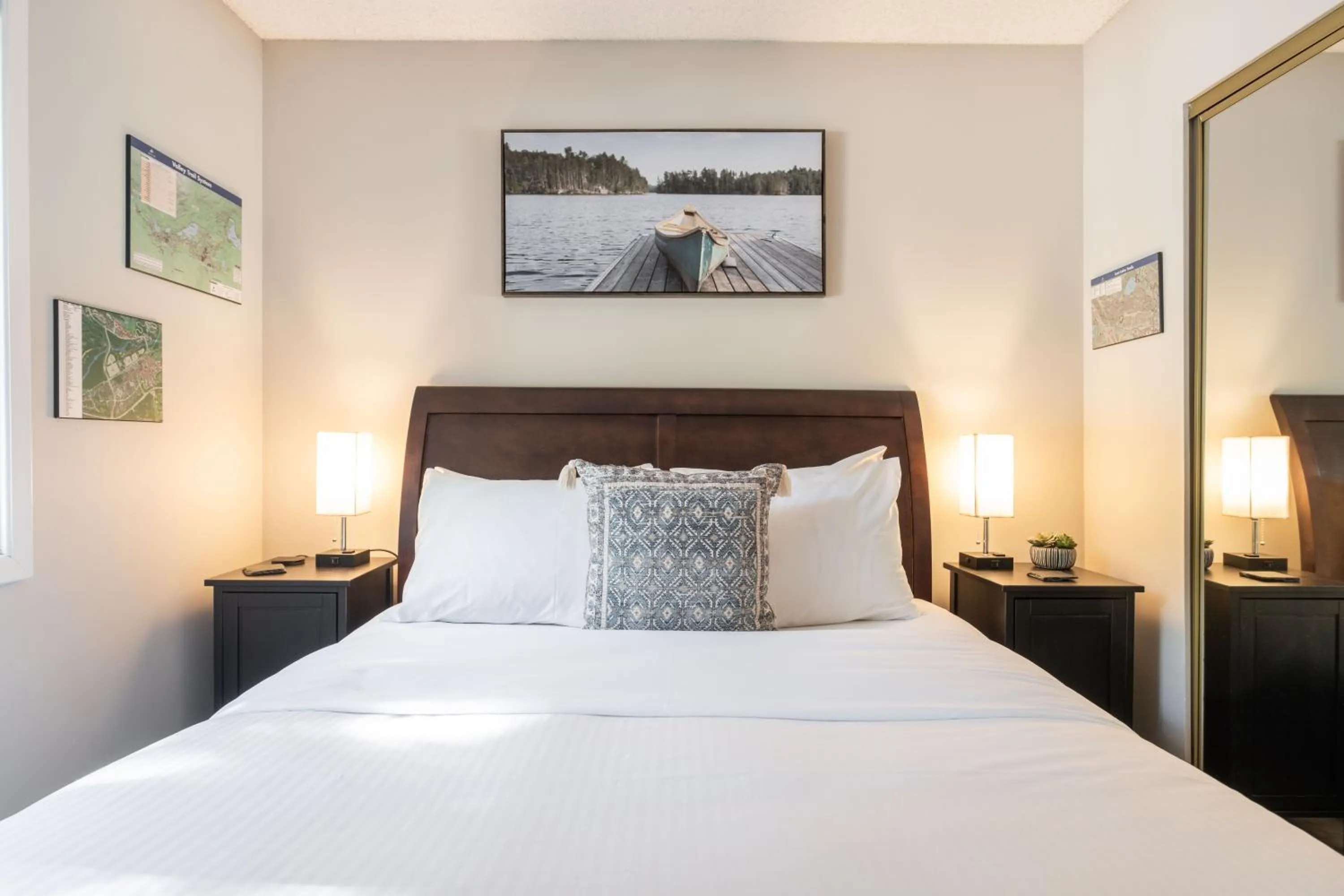 Bed in Powderview by Outpost Whistler